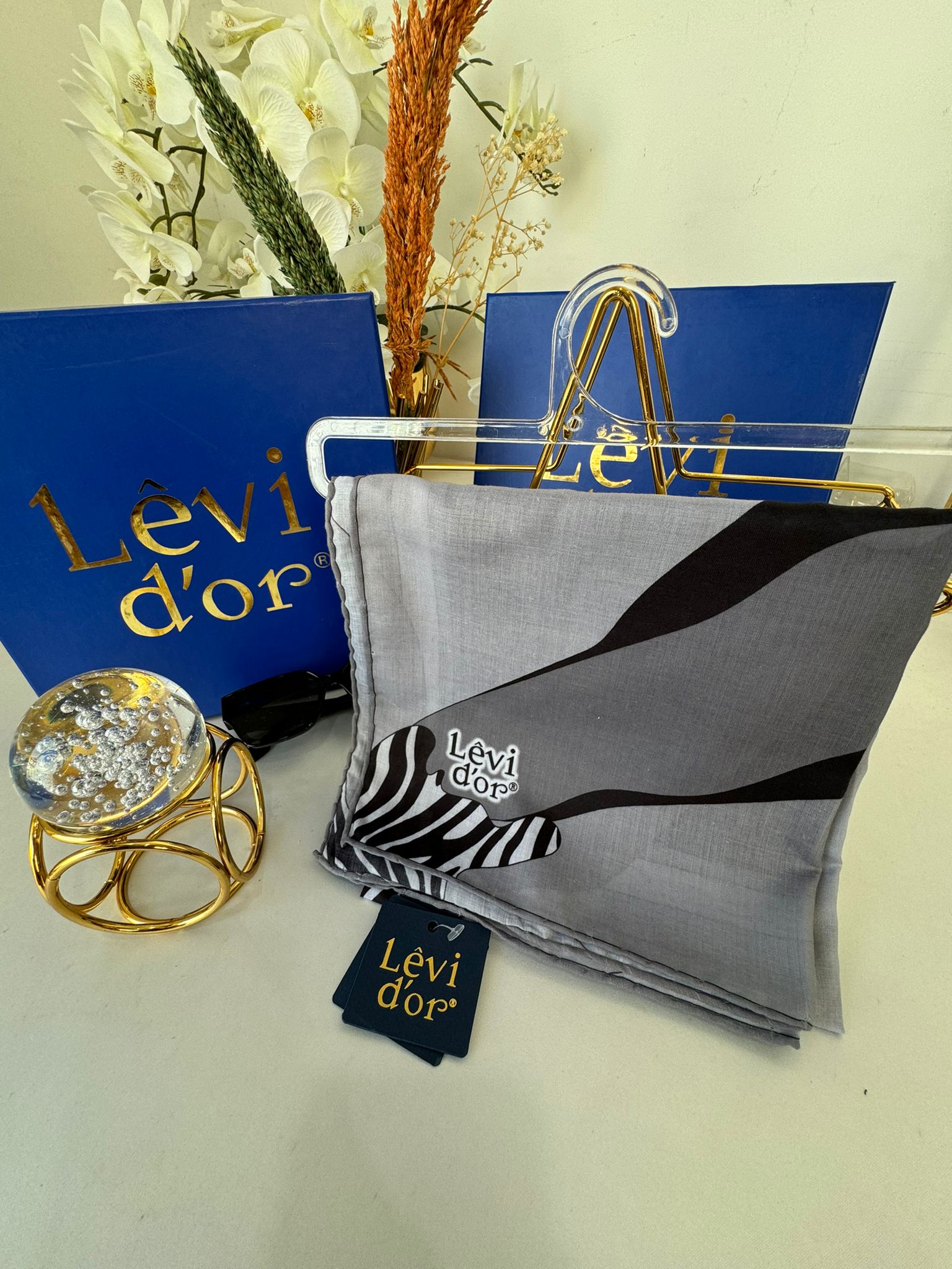 Levidor Cotton Eşarp 16696 - Gri