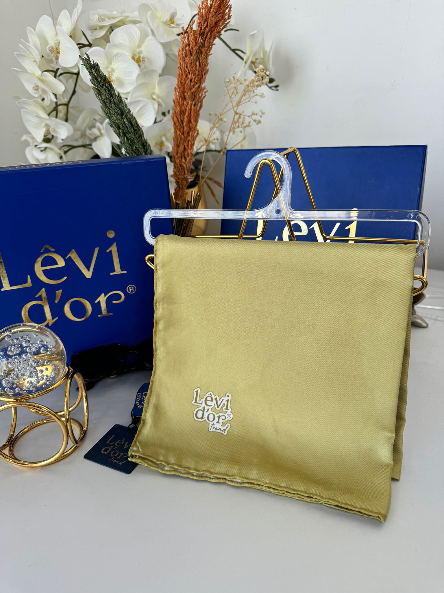 Levidor Twill Eşarp 17768 - Yağ Yeşili