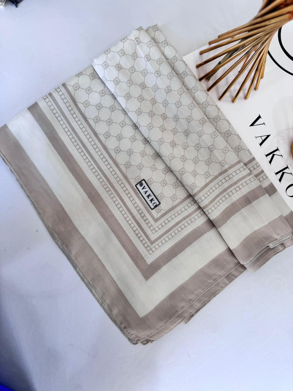Vakko Desen Pamuk Soft Şal 61446 - Bej