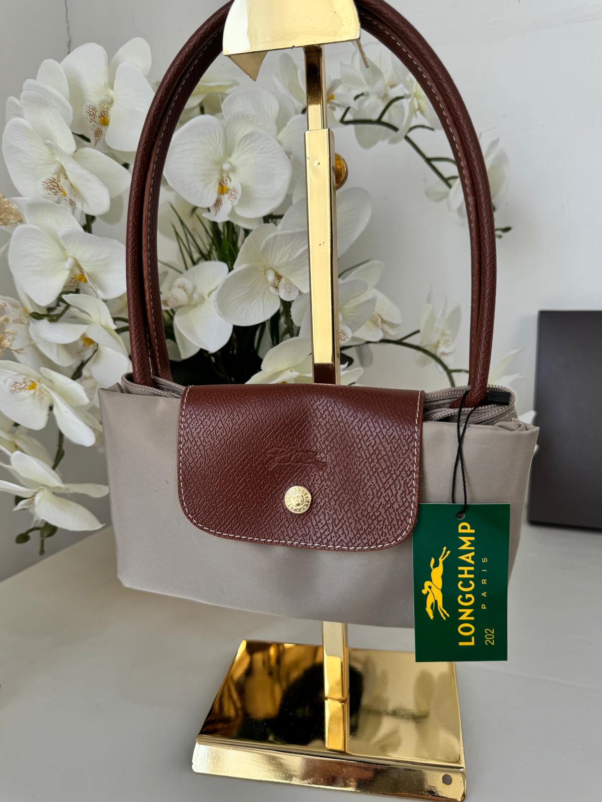 Longchamp Orta Boy Çanta - Koyu Bej - Görsel 2