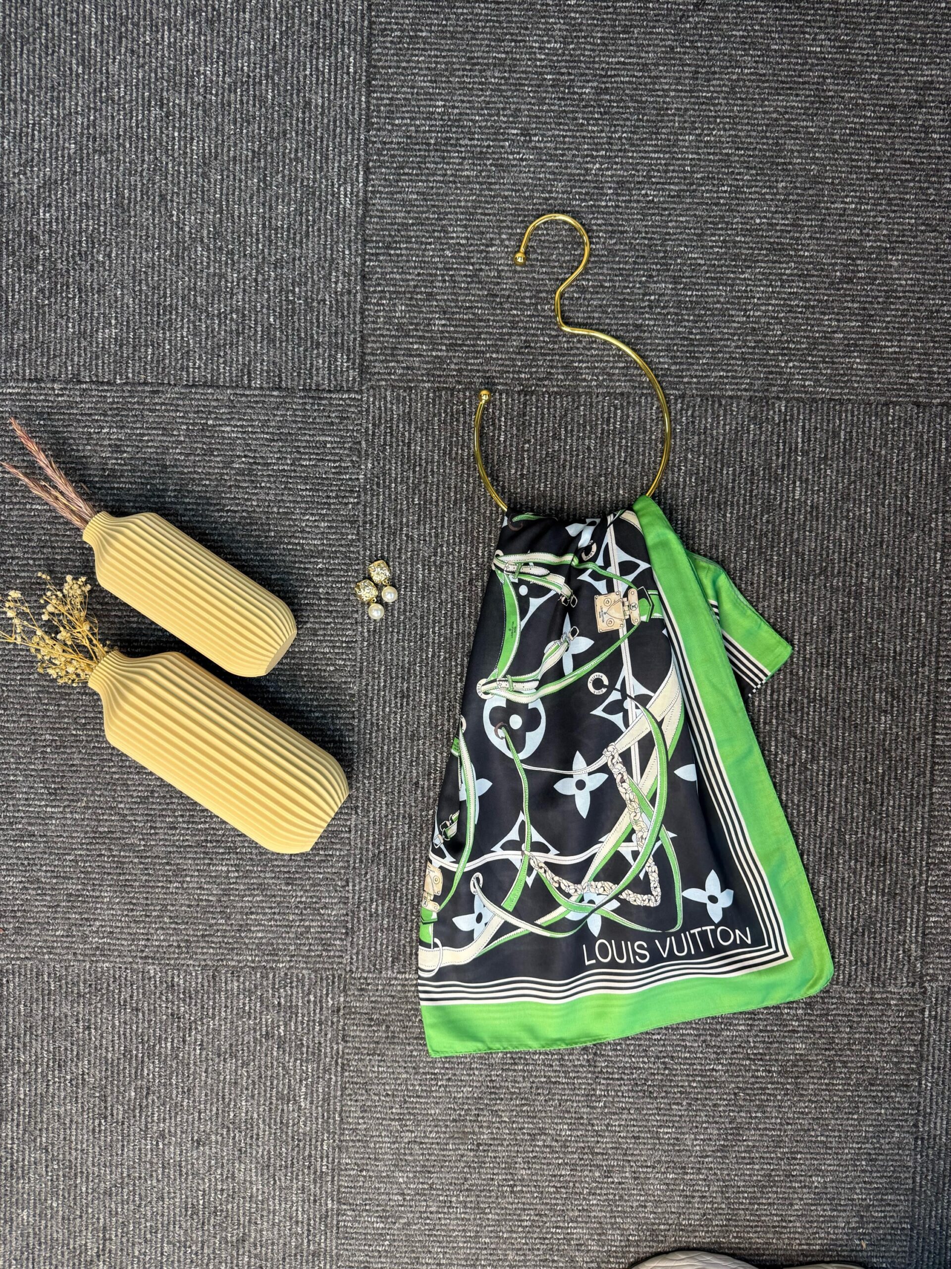 Lv Kemer Desen Pamuk Soft Şal 31230 - Benetton - Görsel 3