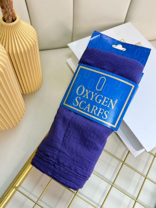 Oxygen His Serisi Pamuk Şal - Morcivert