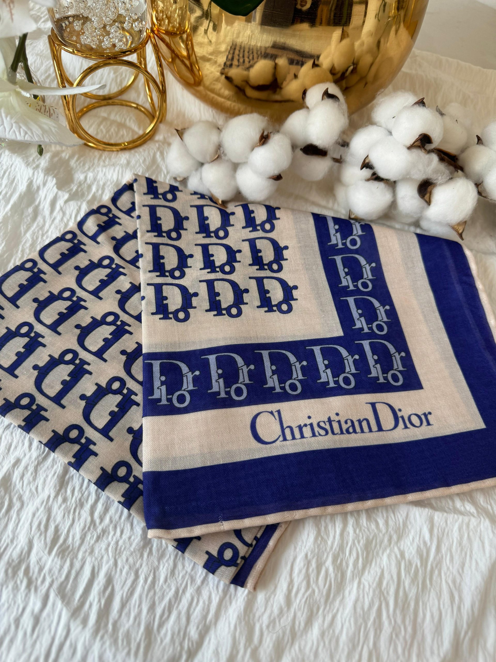 Dior Pamuk Soft Eşarp - Morcivert