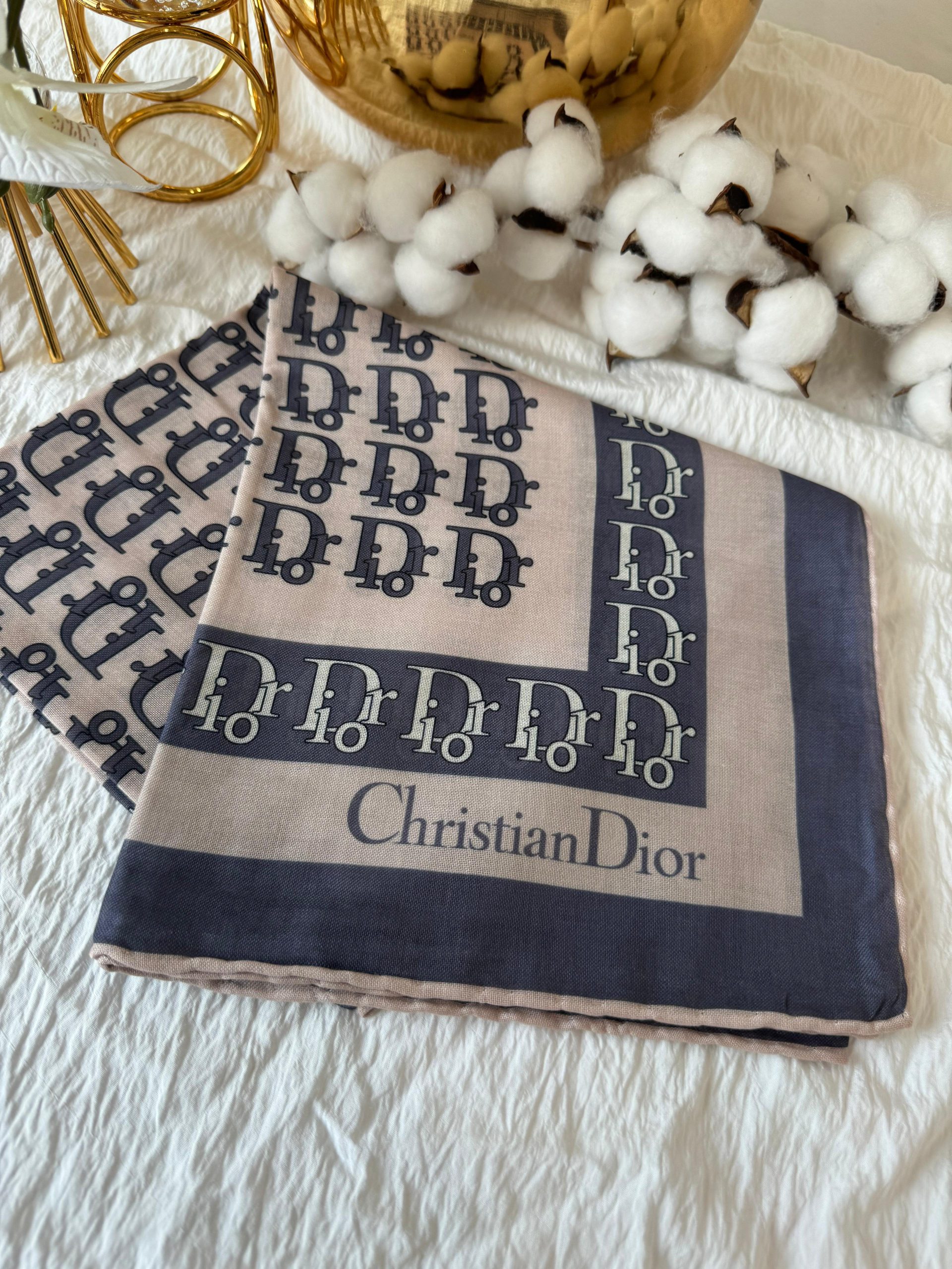 Dior Pamuk Soft Eşarp - Gri