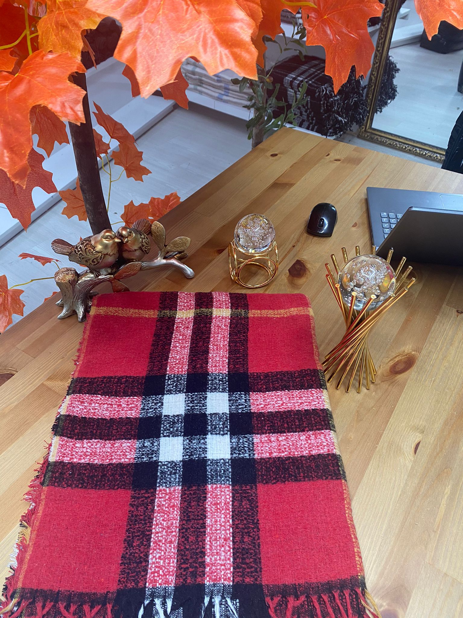 Burberry Çift Taraflı Yumuşak Dokulu Triko Örgü Şal & Atkı - Bordo - Organic ScarfsOrganic Scarfs