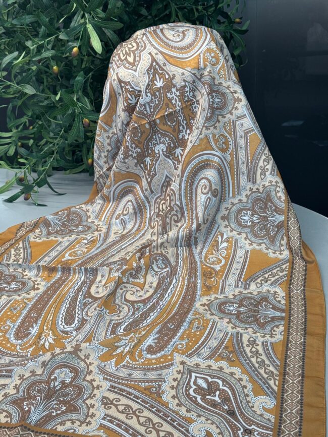 Yeni Etnik Pamuk Soft Şal 65301 - 65301 Camel
