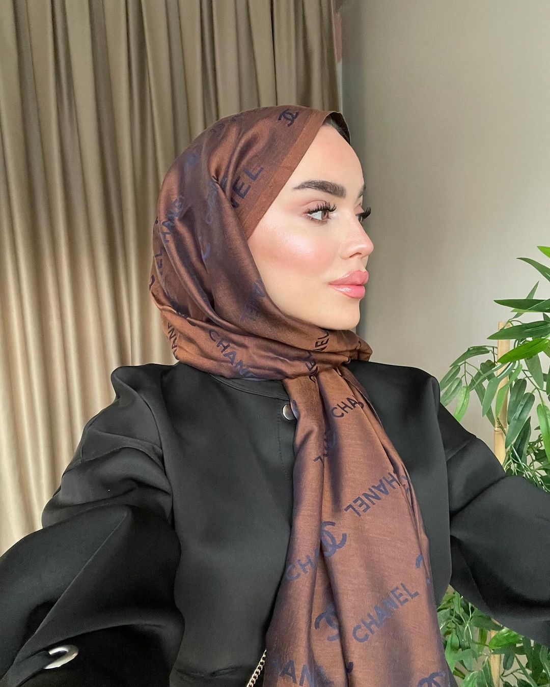 Chanel Çİft Taraflı Kaşmir Şal - Bakır - Laci - Organic ScarfsOrganic Scarfs