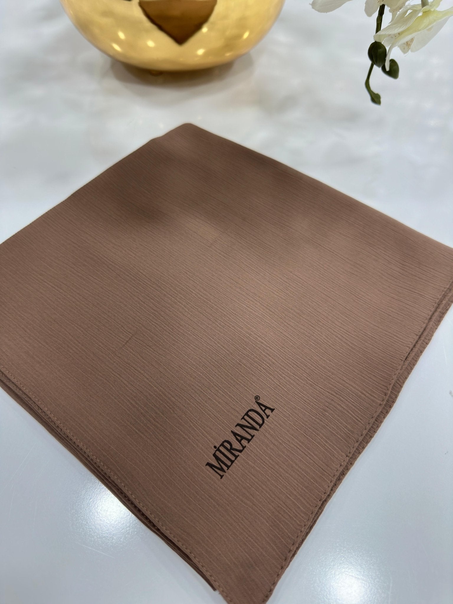 Comfort Kırinkıl Eşarp - Çikolata - Organic ScarfsOrganic Scarfs
