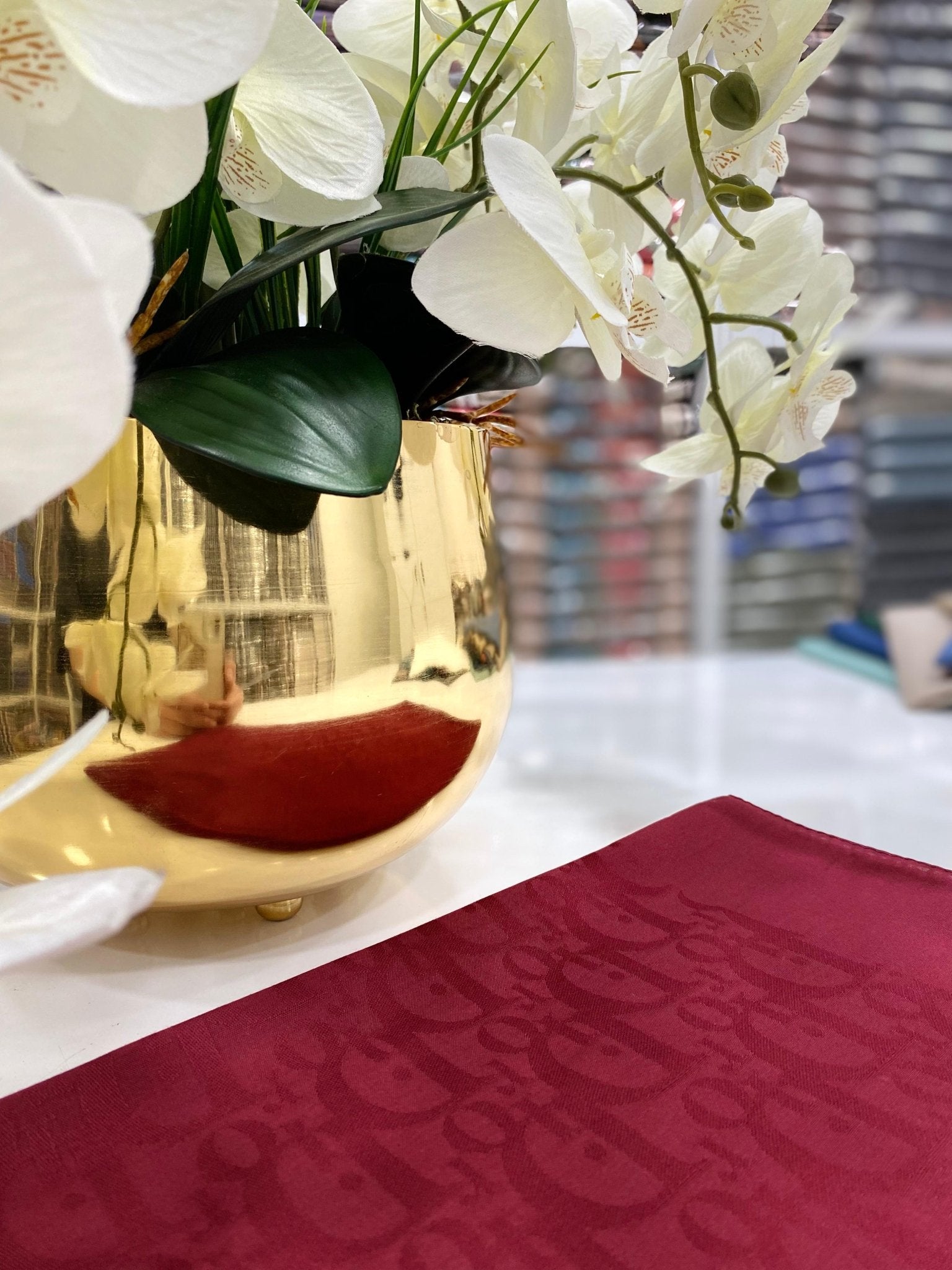 Dior Desen Pamuklu Şal - Bordo - Organic ScarfsOrganic Scarfs