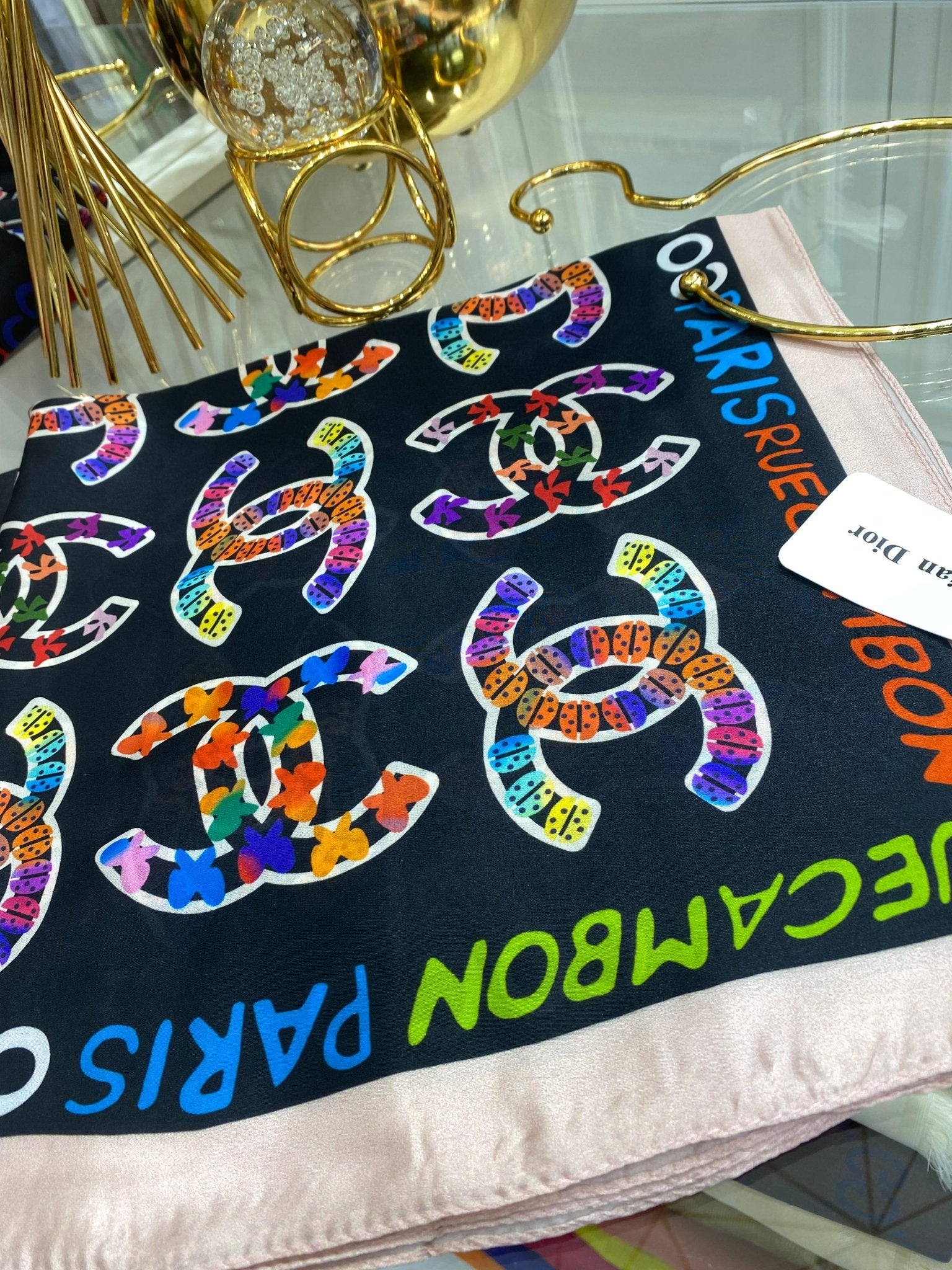 Dior İthal Vual İpek Şal - Bej - Organic ScarfsOrganic Scarfs
