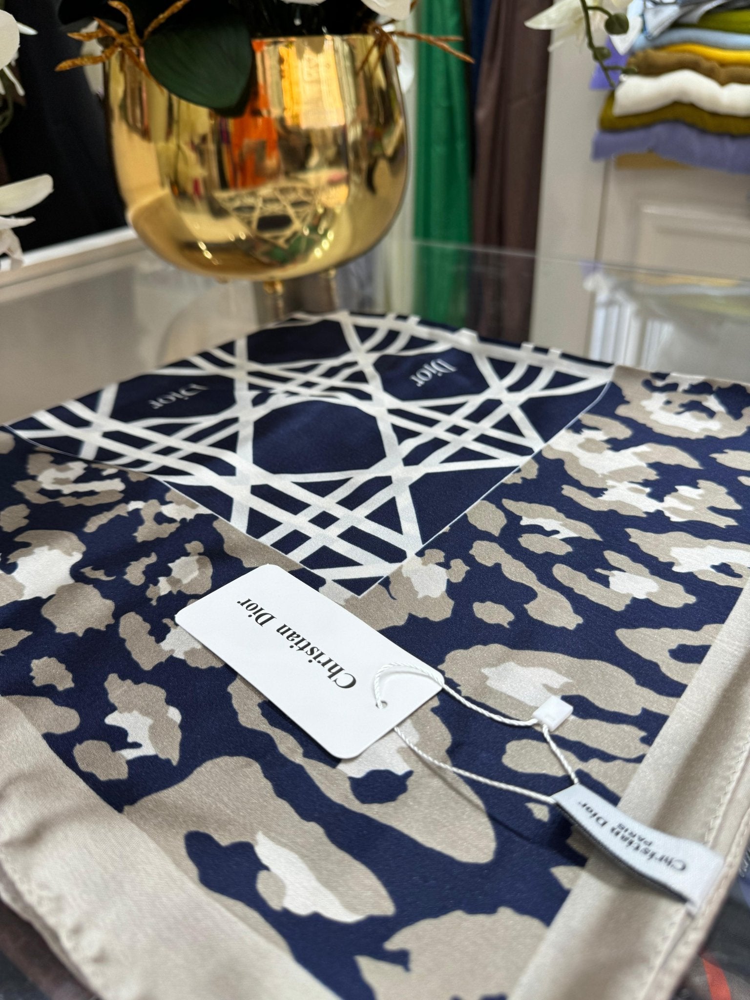 Dior İthal Vual İpek Şal - Bej - Organic ScarfsOrganic Scarfs