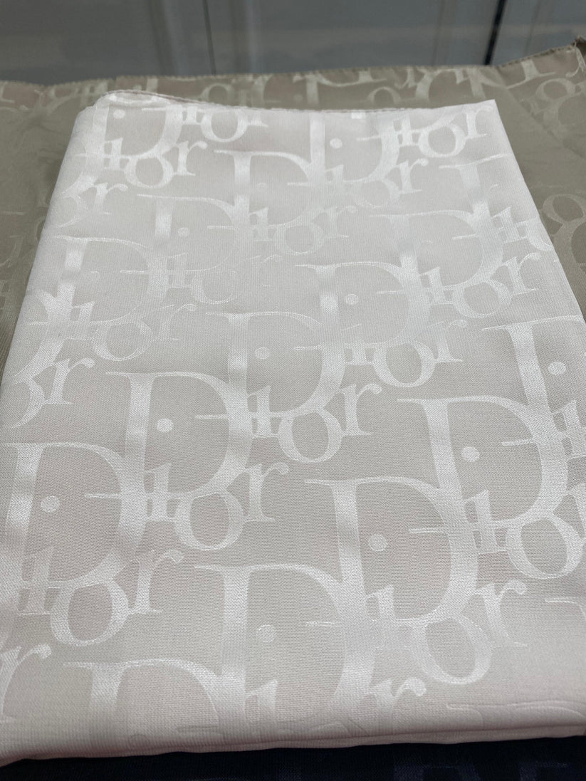 Dior Kırışmayan Jakar İpeksi Şal - Çakıl Taşı - Organic ScarfsOrganic Scarfs