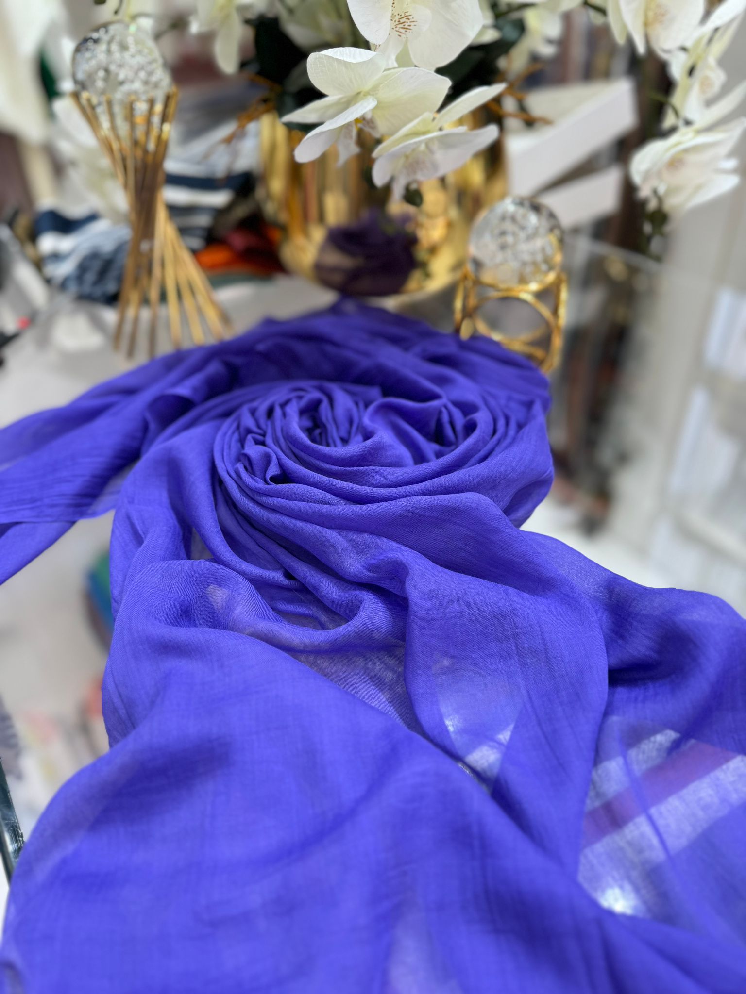 Dubai İpeği Şal - MORCİVERT - Organic ScarfsOrganic Scarfs
