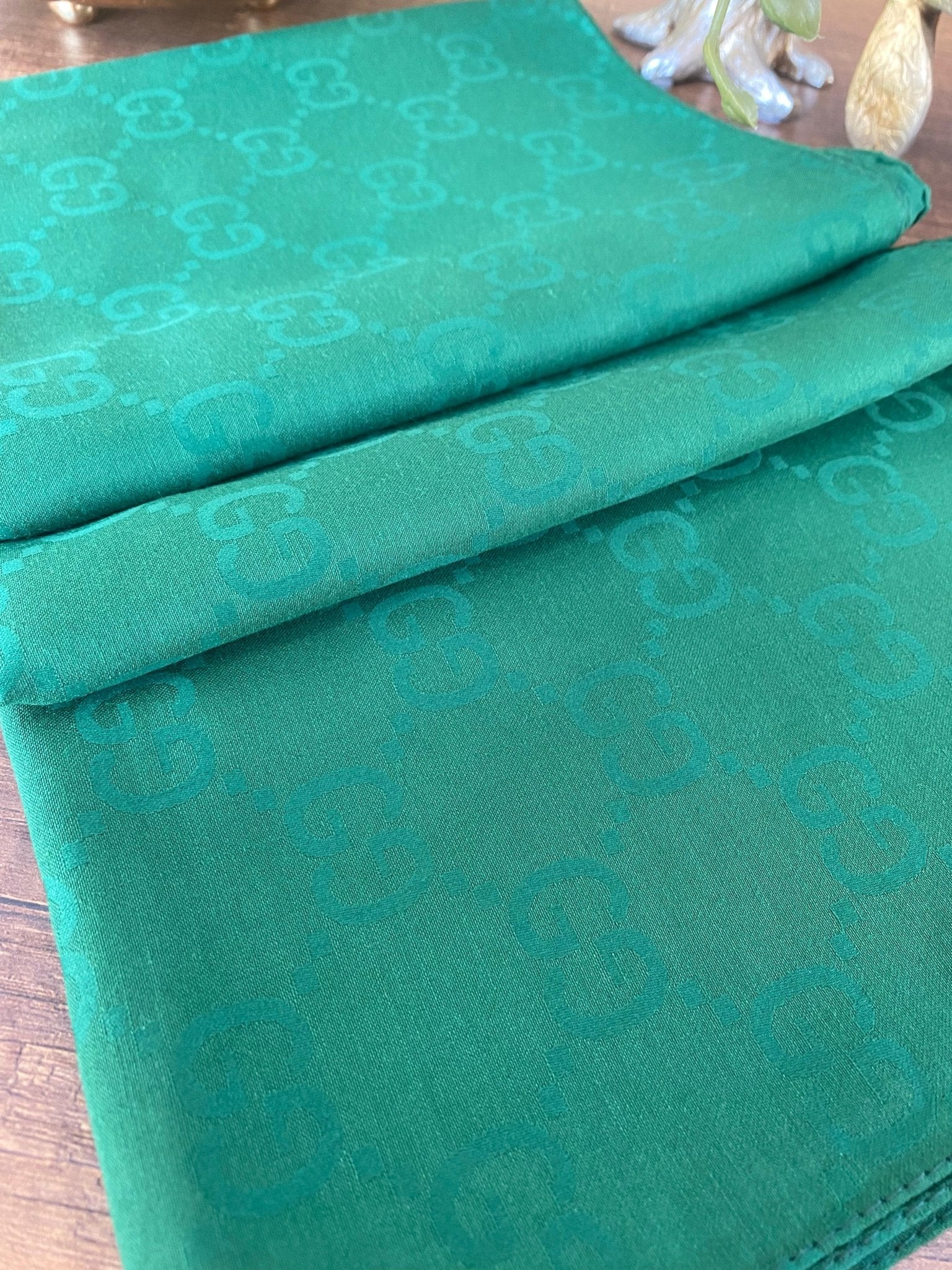G Desen Pamuk Jakar Eşarp 10442 - Zümrüt - Organic ScarfsOrganic Scarfs