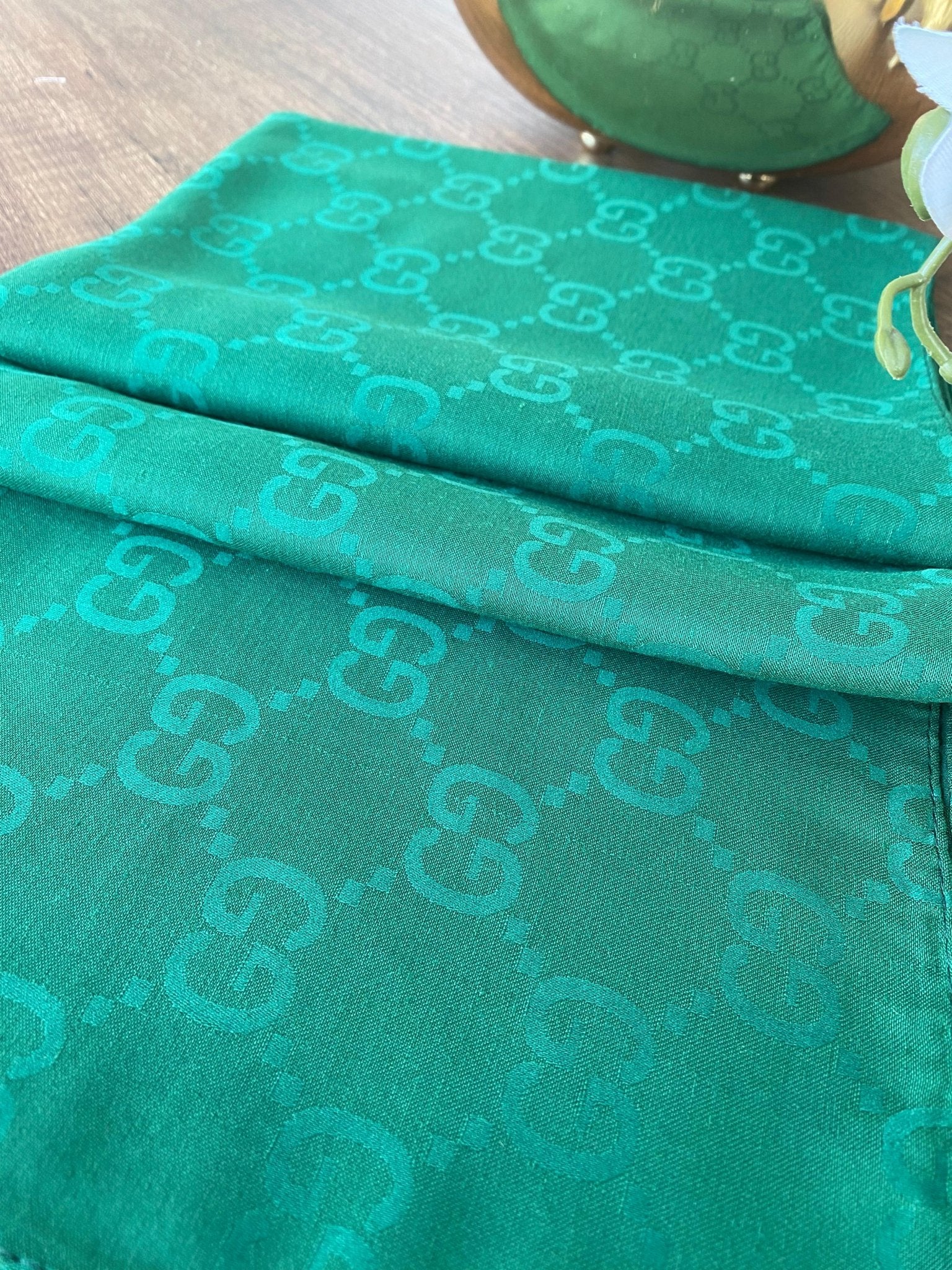 G Desen Pamuk Jakar Eşarp 10442 - Zümrüt - Organic ScarfsOrganic Scarfs