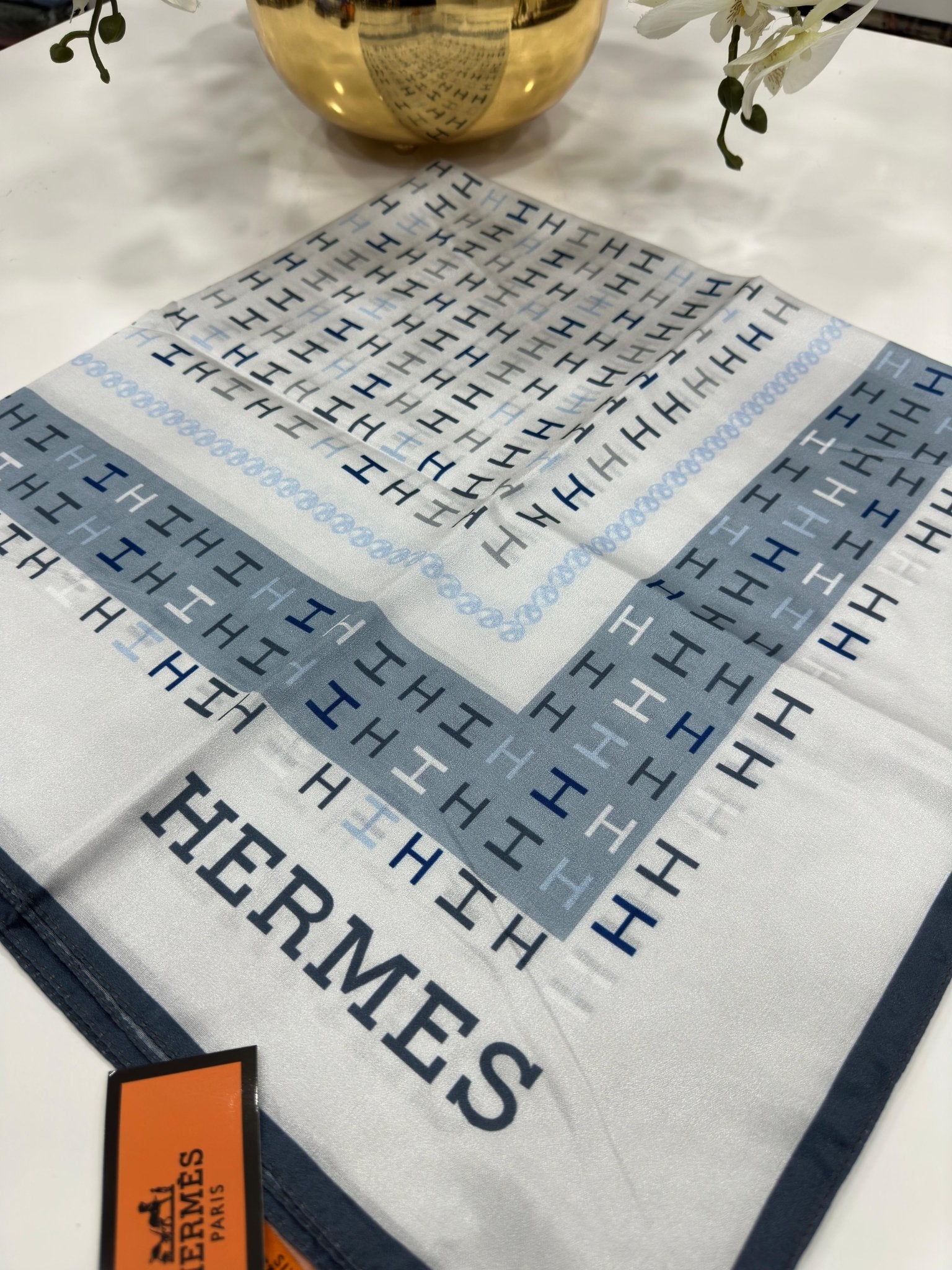Hermes İpek Eşarp - Füme - Organic ScarfsOrganic Scarfs