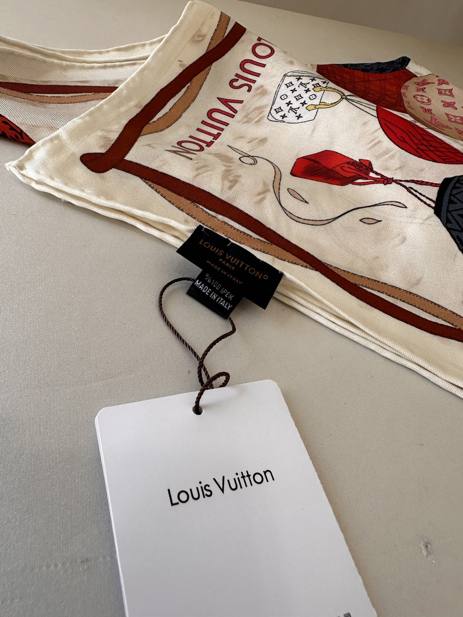 İthal İpek Louis Vuitton Eşarp 61001 - Görsel 3
