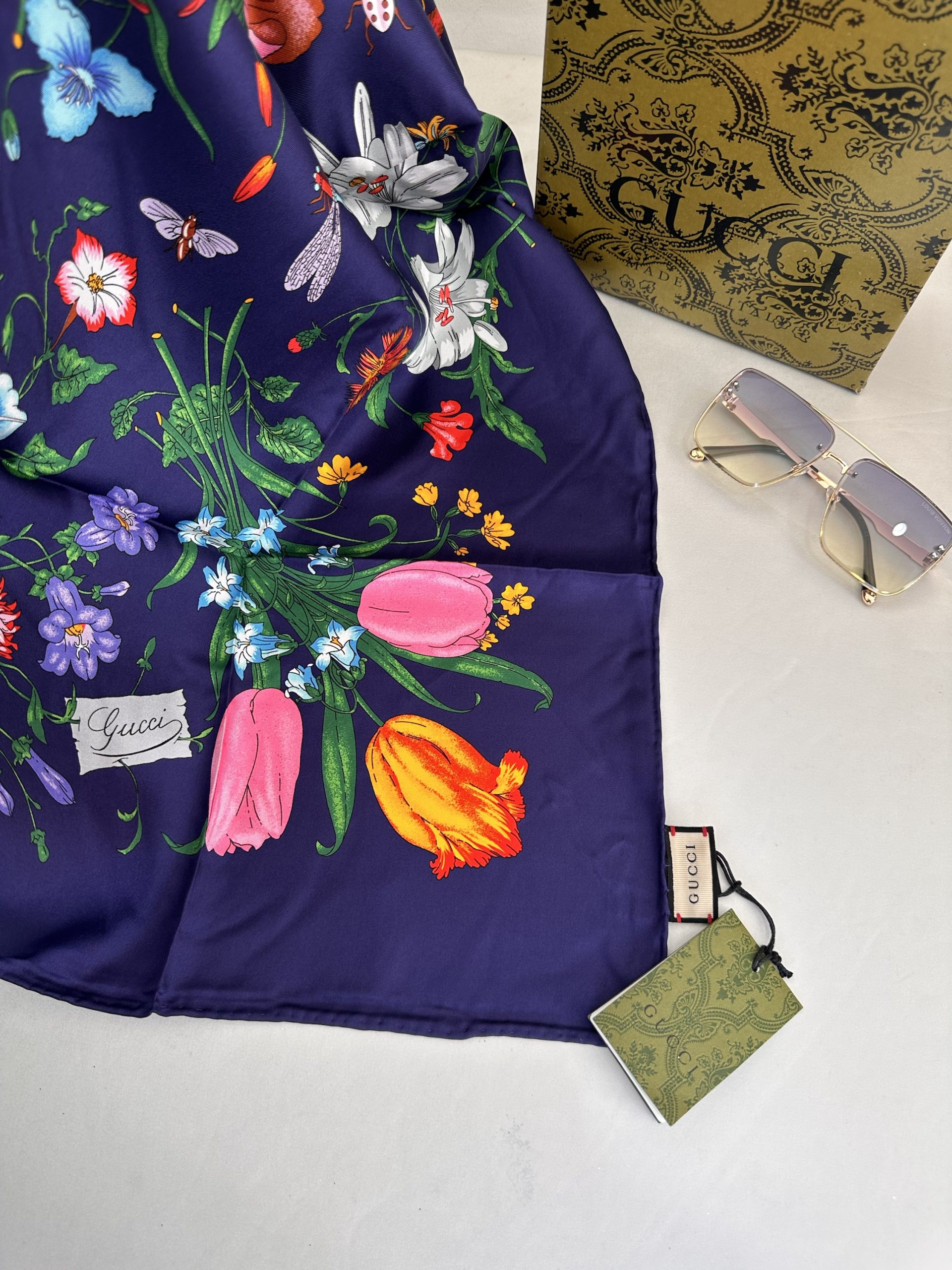 İthal İpek Gucci Eşarp 61001