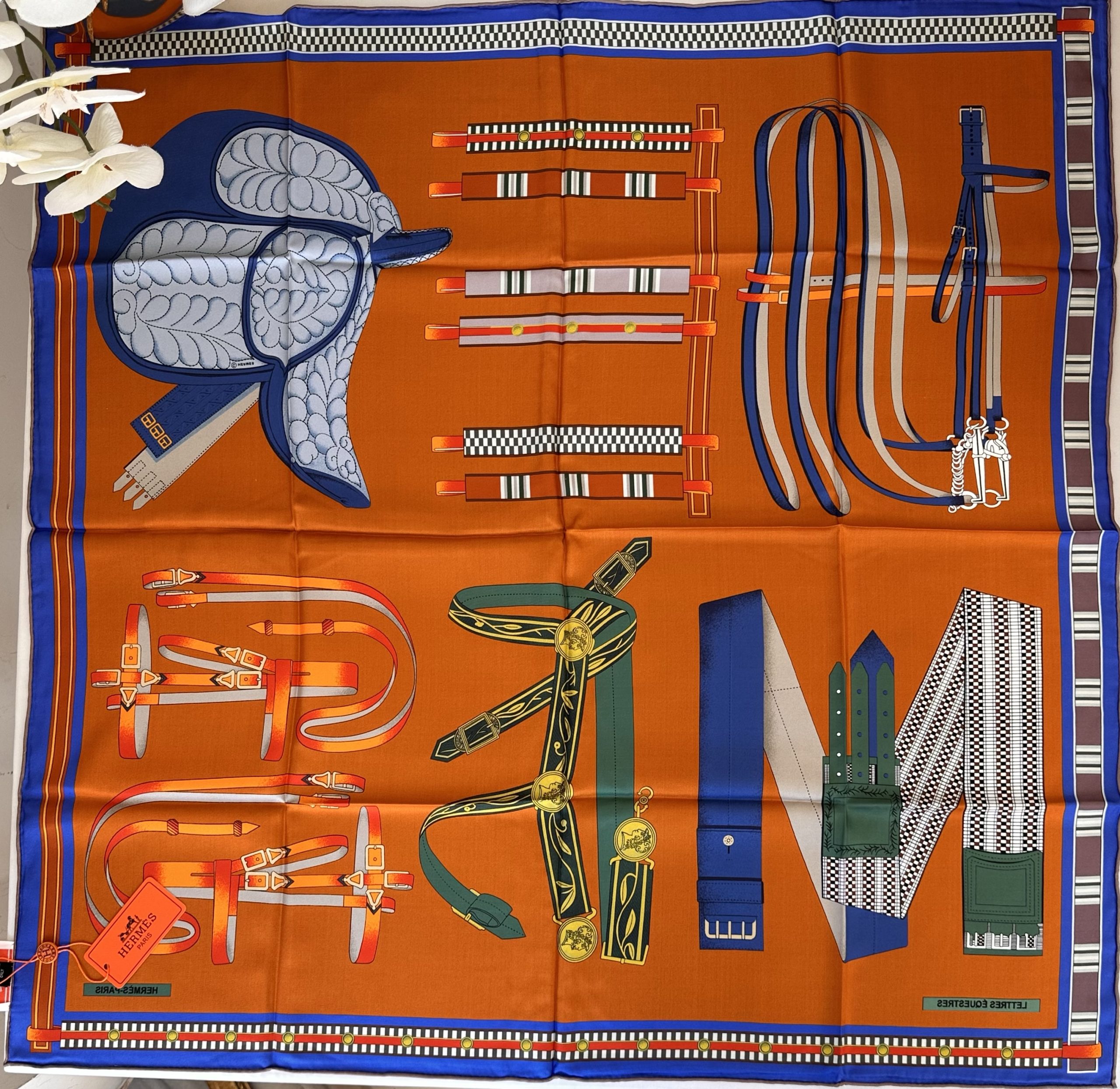 İthal İpek Hermes Eşarp 61001 - Görsel 4