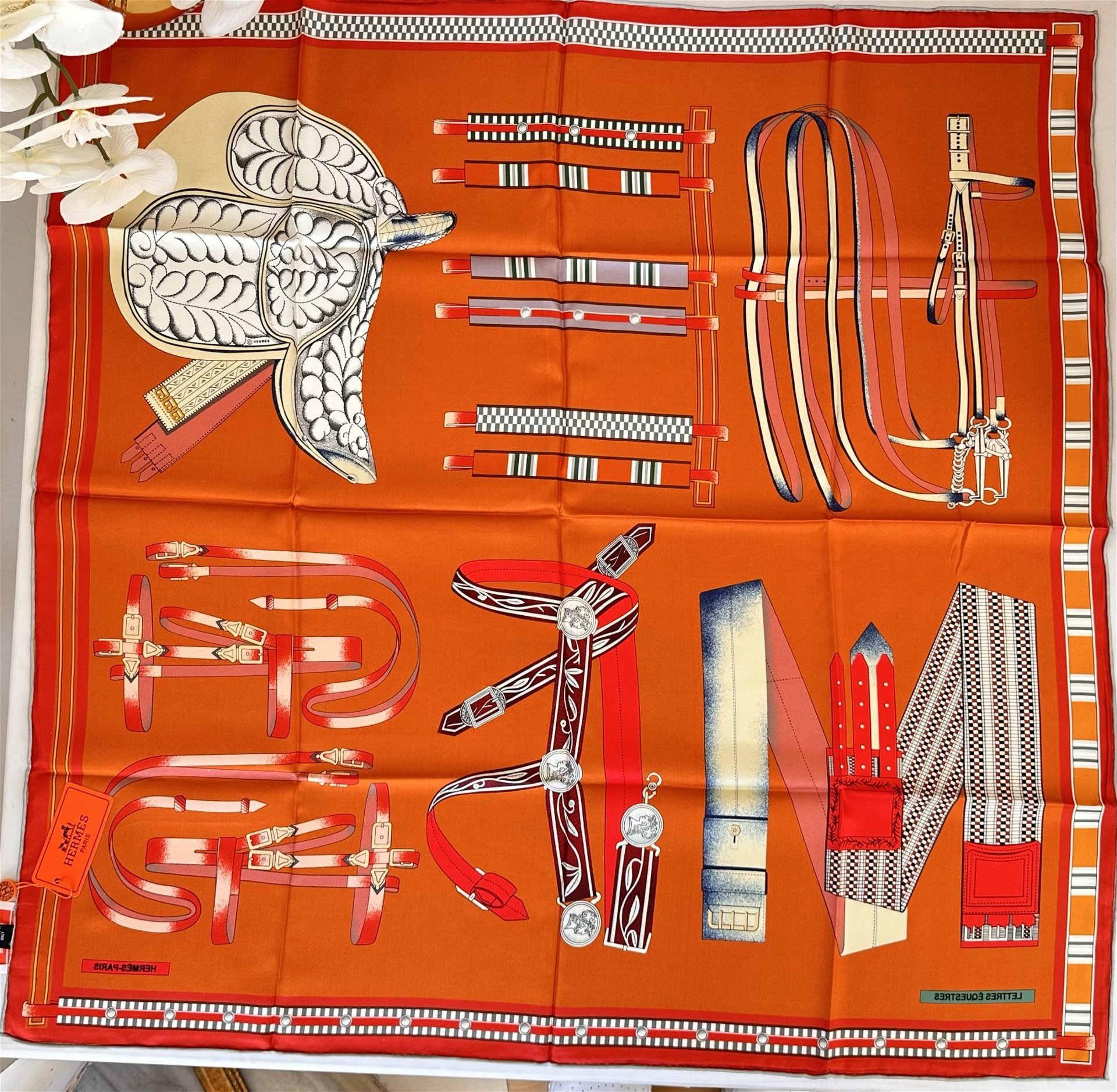 İthal İpek Hermes Eşarp 61001 - Görsel 5