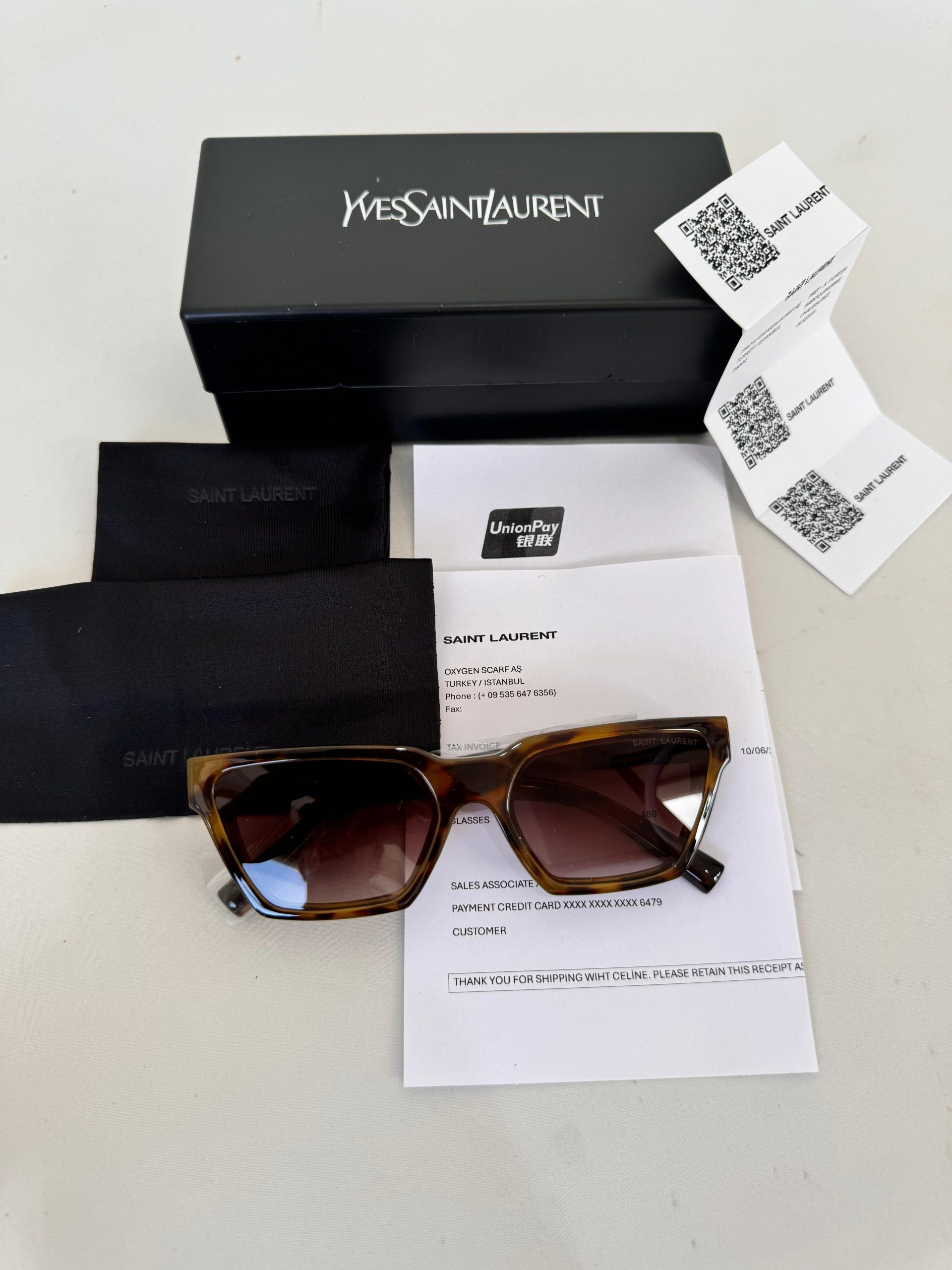 SAINT LAURENT 633 CALISTA 003 57 Kahverengi Kadın Güneş Gözlüğü