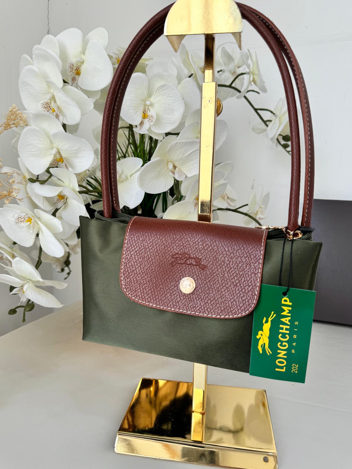 Longchamp Orta Boy Çanta - Haki - Görsel 2