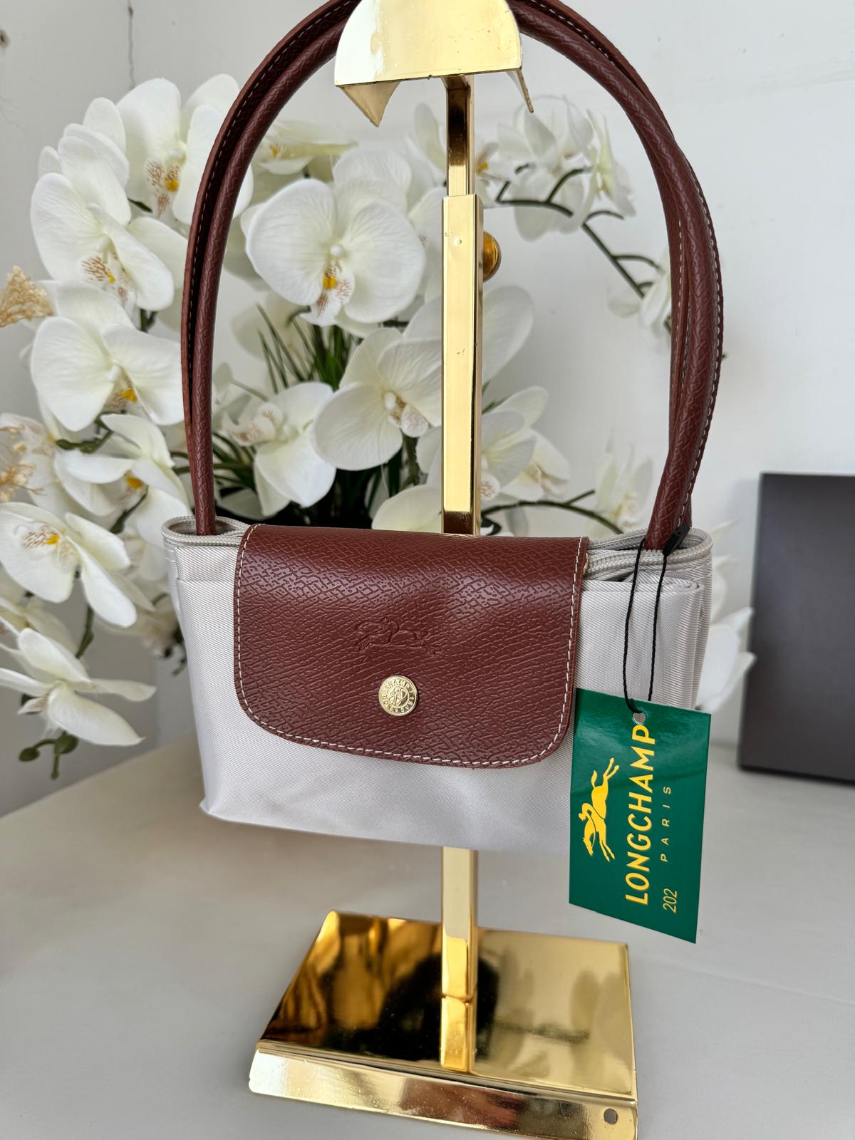 Longchamp Orta Boy Çanta - Bej - Görsel 2