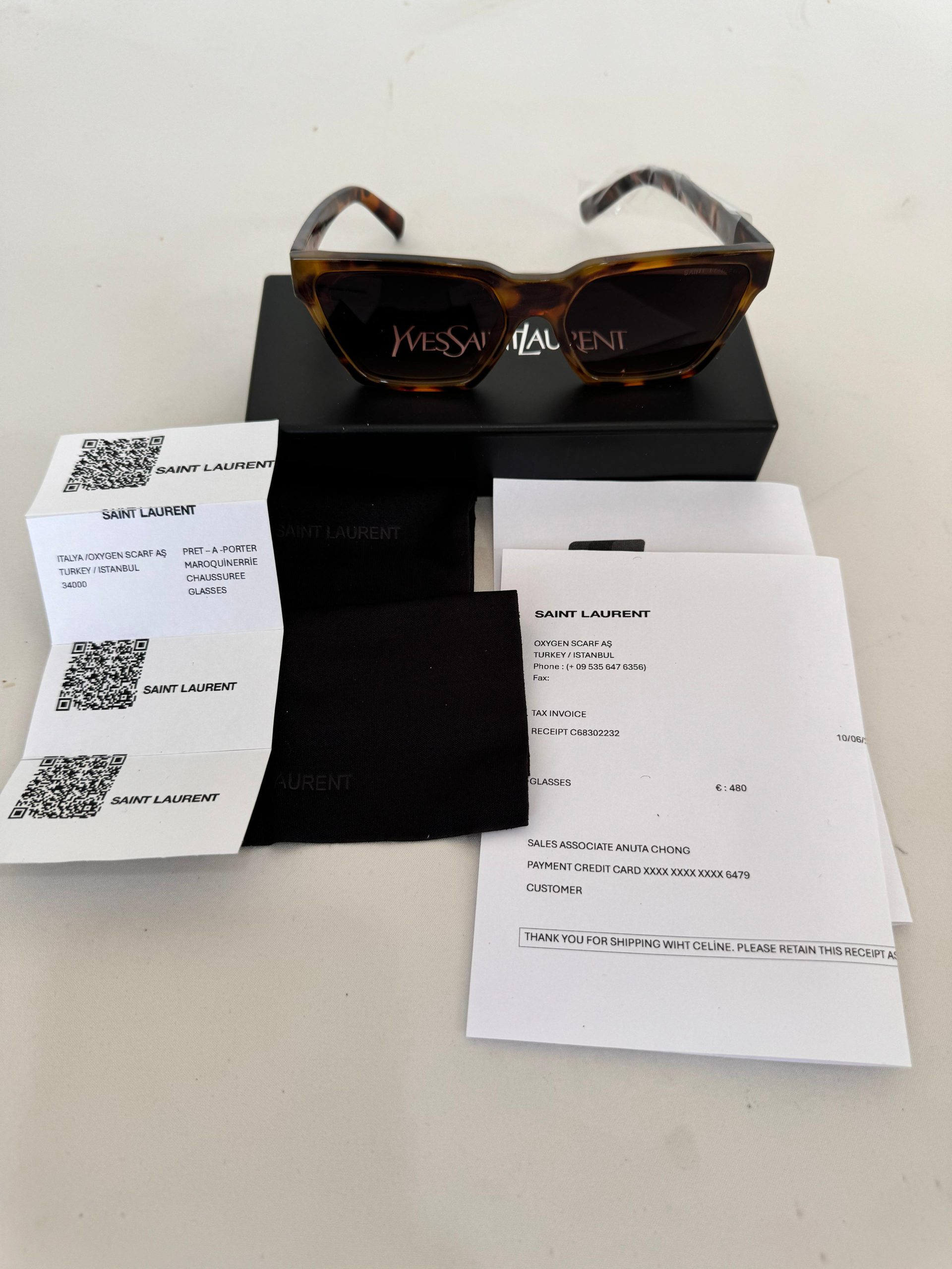 SAINT LAURENT 633 CALISTA 003 57 Kahverengi Kadın Güneş Gözlüğü - Görsel 3