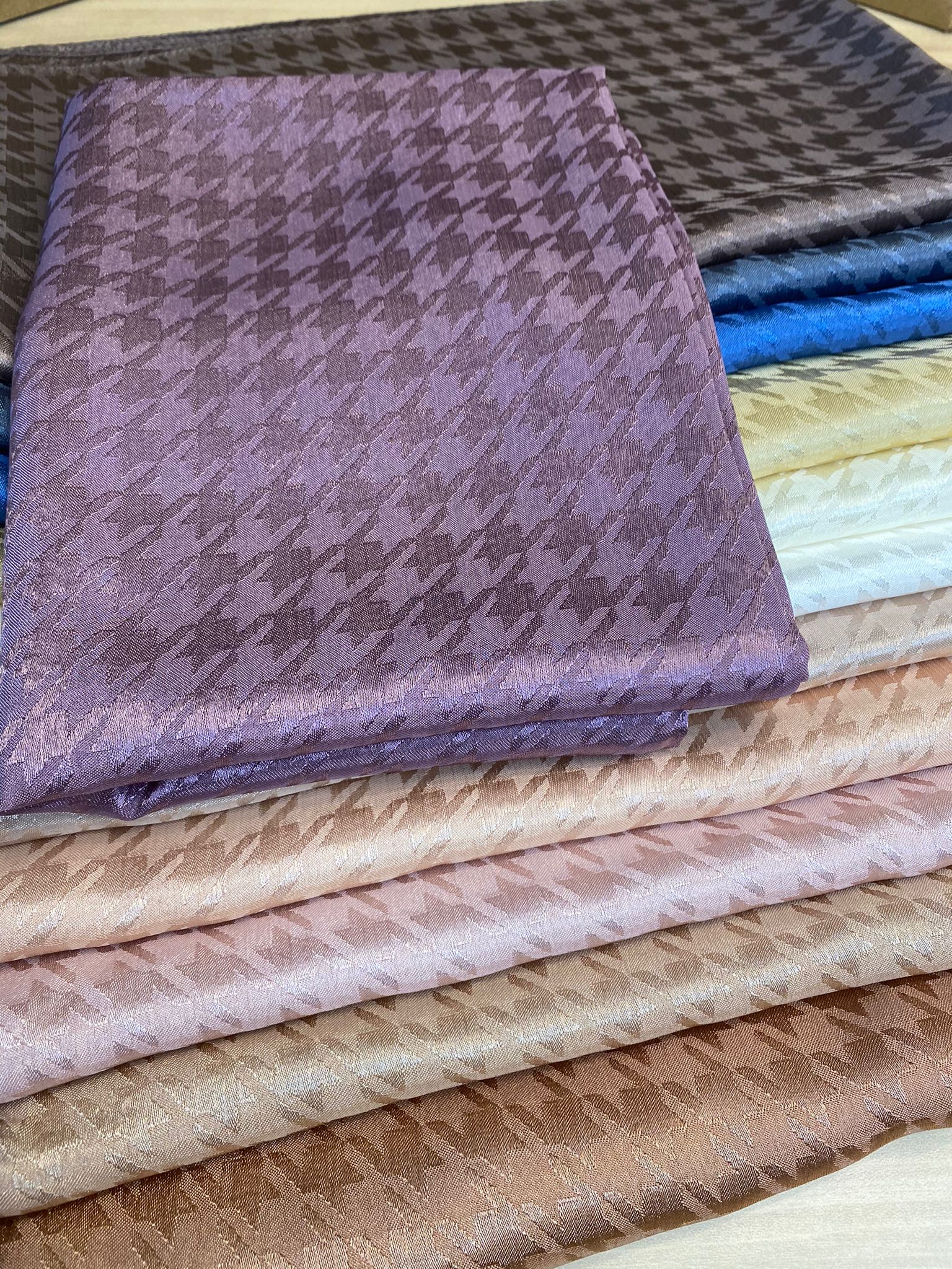 Kazayağı Desen İpeksi Jakar Şal - Lavanta - Organic ScarfsOrganic Scarfs