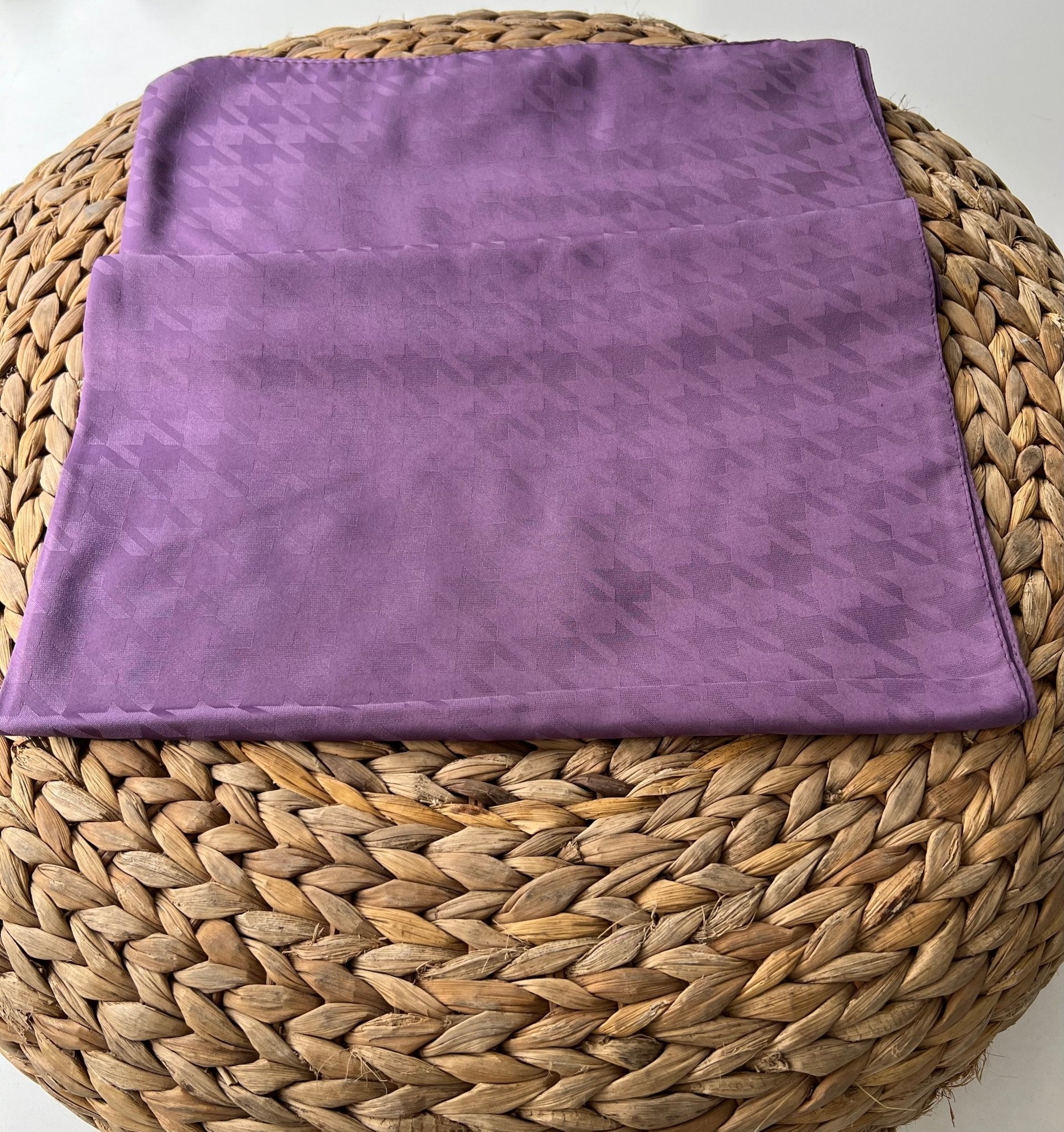 Kazayağı jakar şal mürdüm - Organic ScarfsOrganic Scarfs