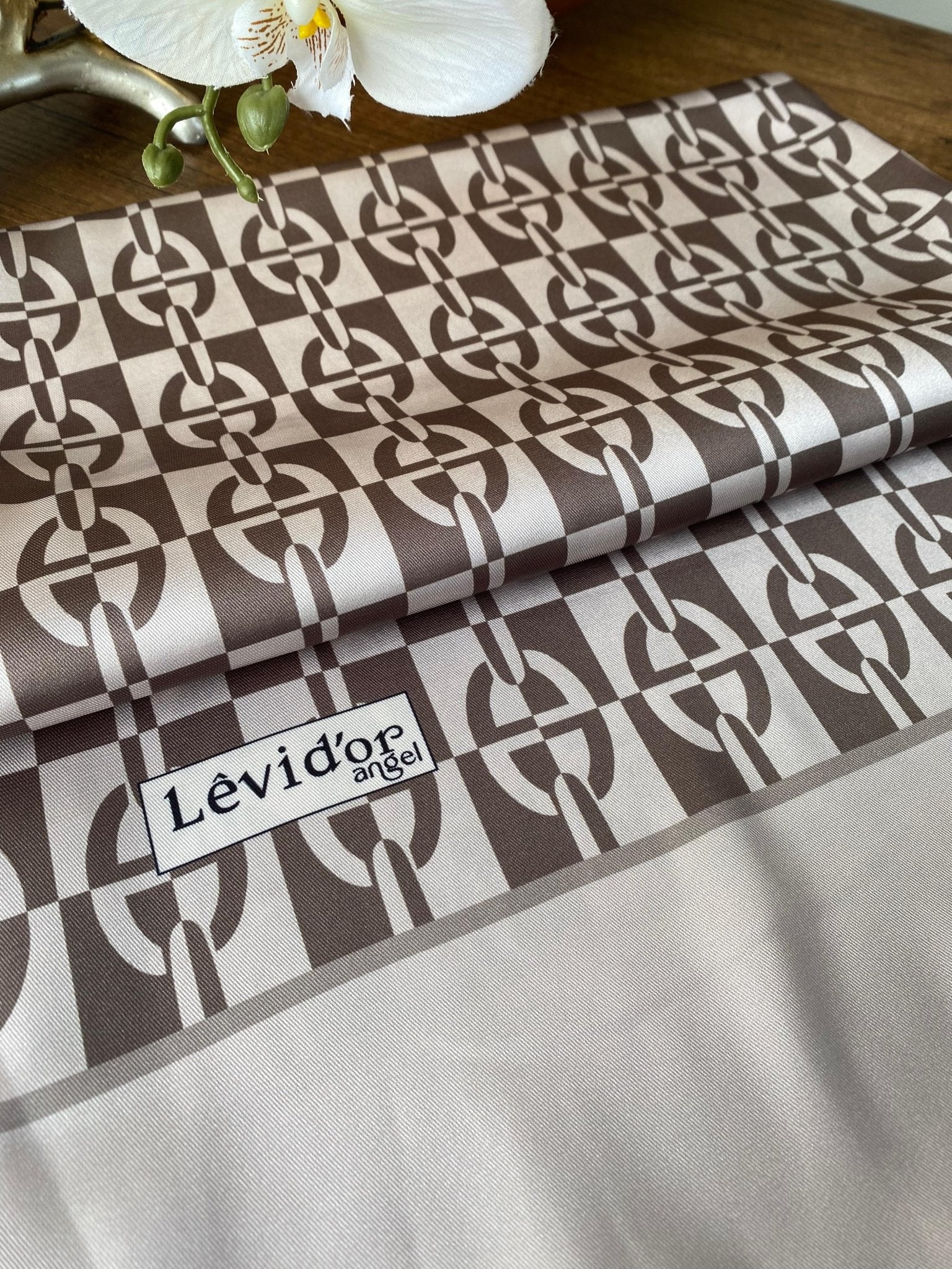 Levidor Angel İpek Şal 17834 - Vizon - Organic ScarfsOrganic Scarfs