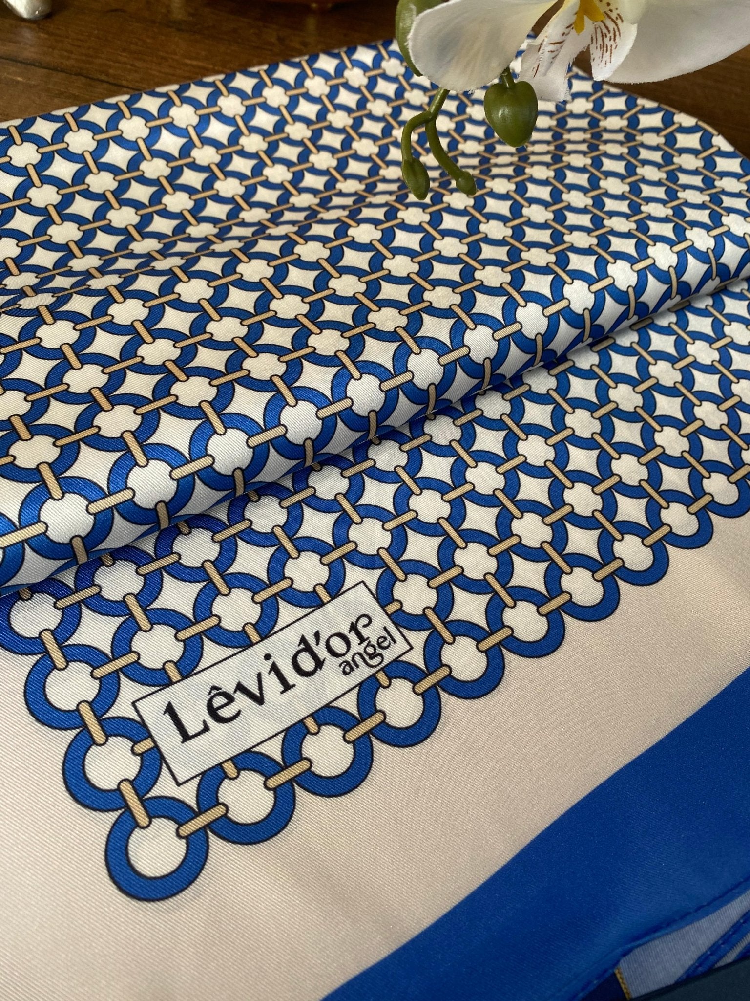 Levidor Angel İpek Şal - Lacivert - Organic ScarfsOrganic Scarfs