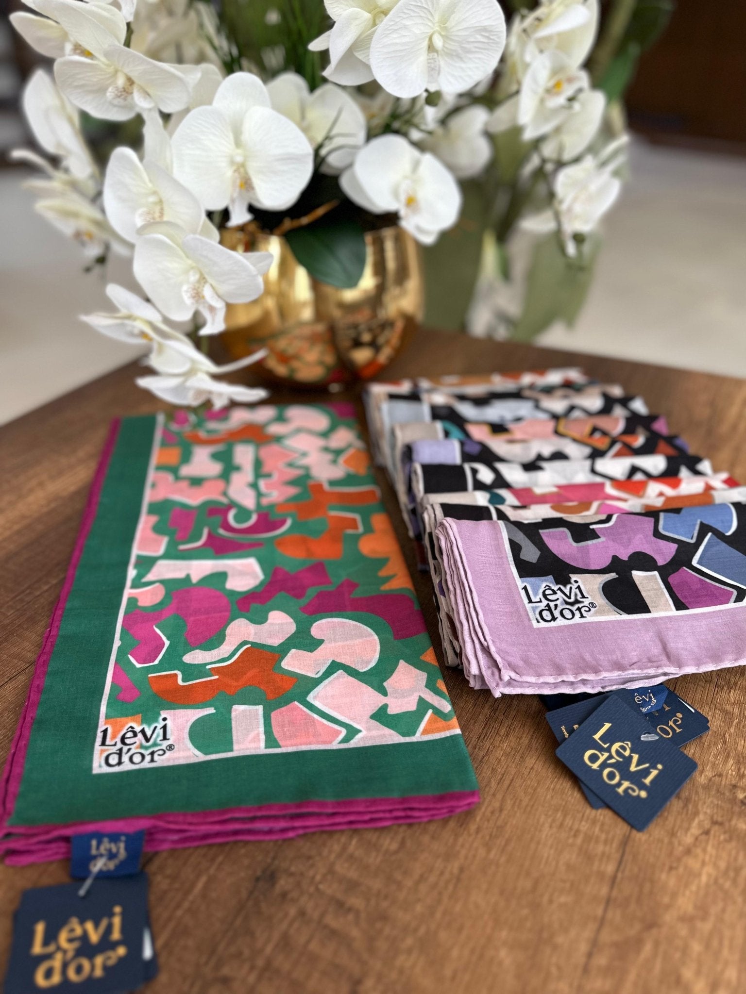 LEVİDOR Cotton Eşarp 16373 - Koyu Yeşil - Organic ScarfsOrganic Scarfs