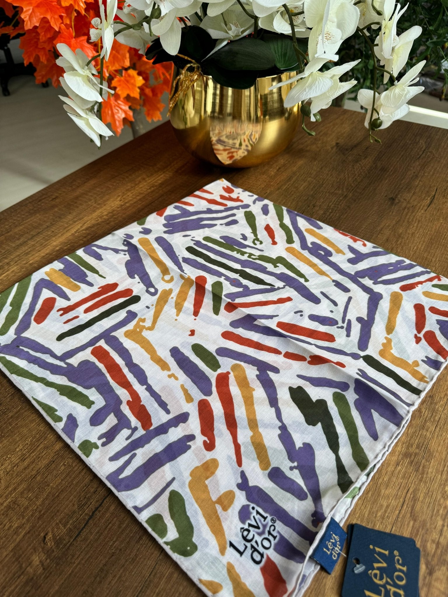 LEVİDOR Cotton Eşarp 16376 - Lavanat - Organic ScarfsOrganic Scarfs