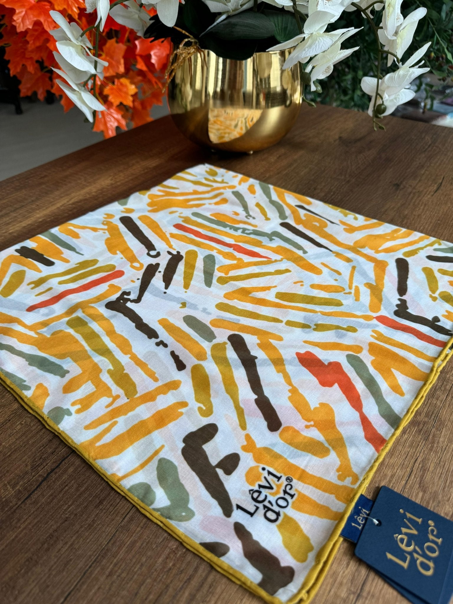 LEVİDOR Cotton Eşarp 16376 - Yağ Yeşili - Organic ScarfsOrganic Scarfs
