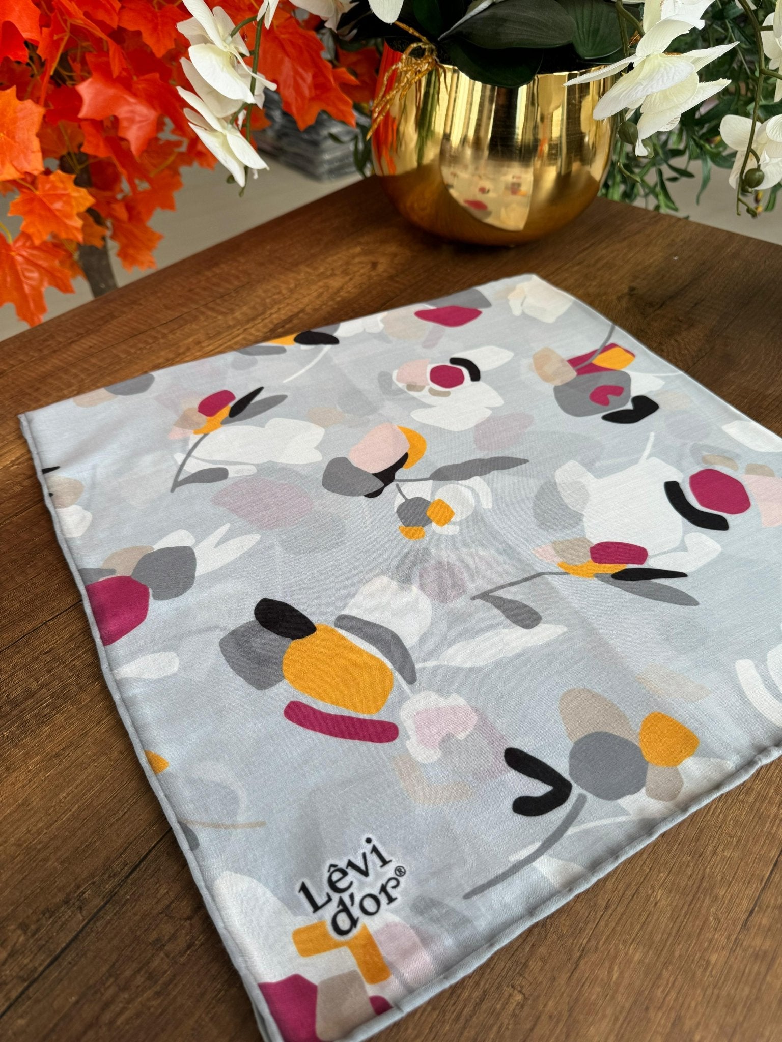 LEVİDOR Cotton Eşarp 16378 - Gümüş - Organic ScarfsOrganic Scarfs