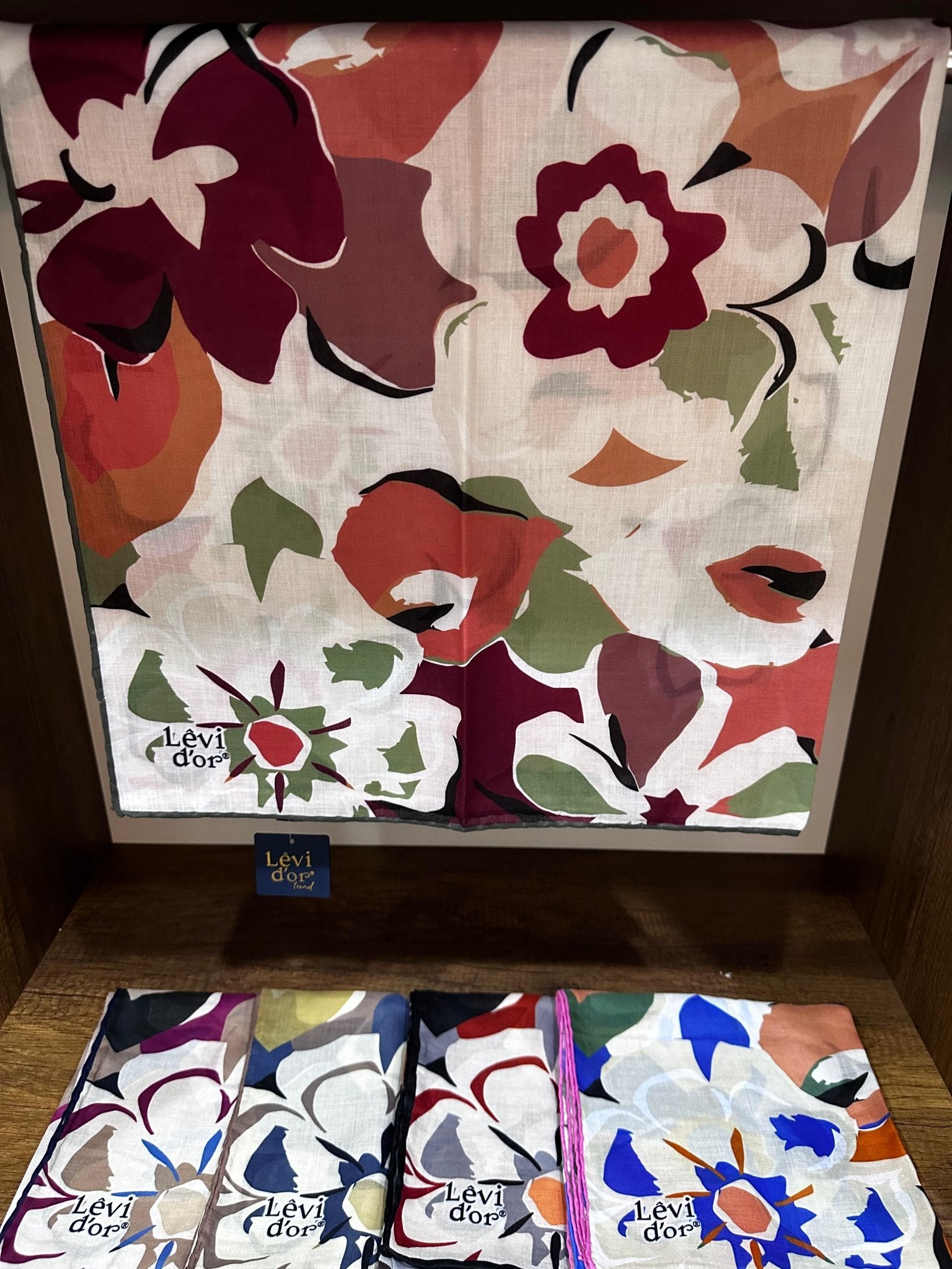 LEVİDOR Cotton Eşarp 16380 - Bej / Haki - Organic ScarfsOrganic Scarfs
