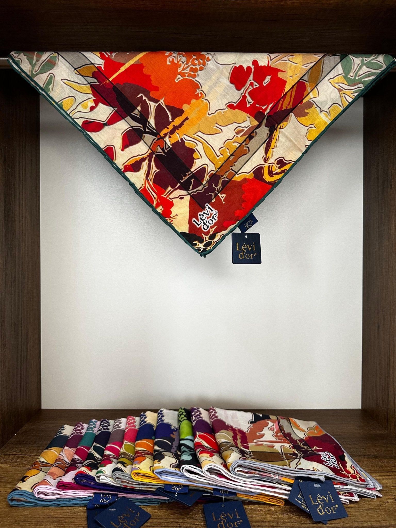 LEVİDOR Cotton Eşarp 16381 - Turuncu - Organic ScarfsOrganic Scarfs