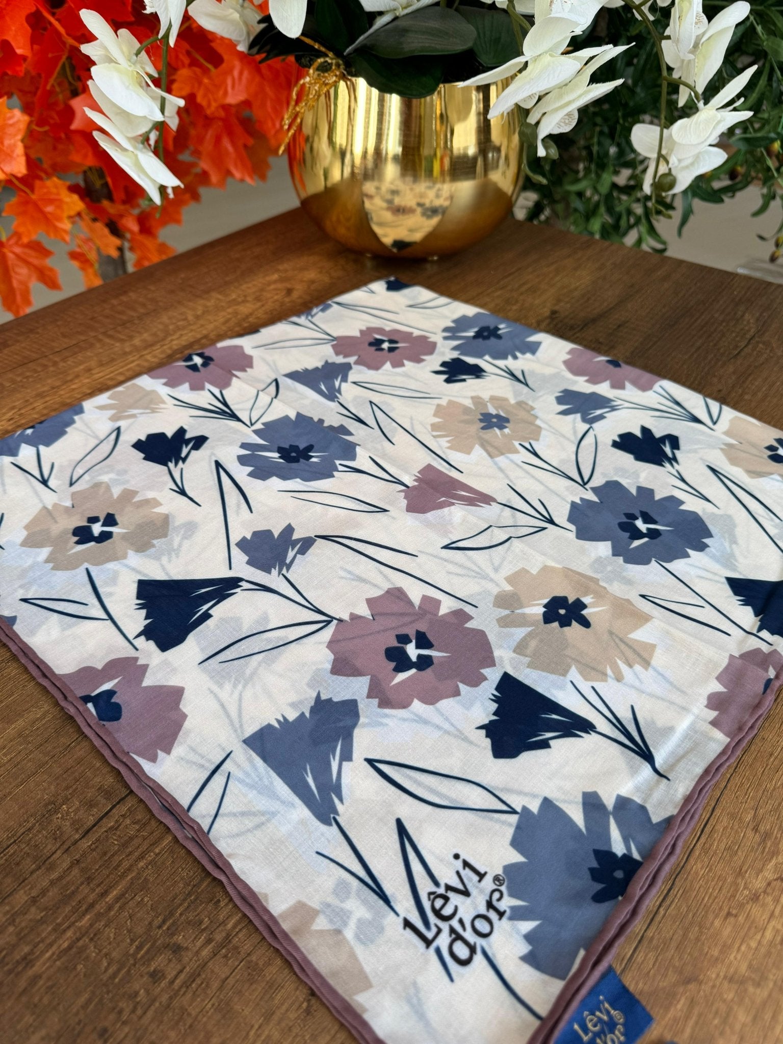 LEVİDOR Cotton Eşarp 16382 - Mürdüm - Organic ScarfsOrganic Scarfs