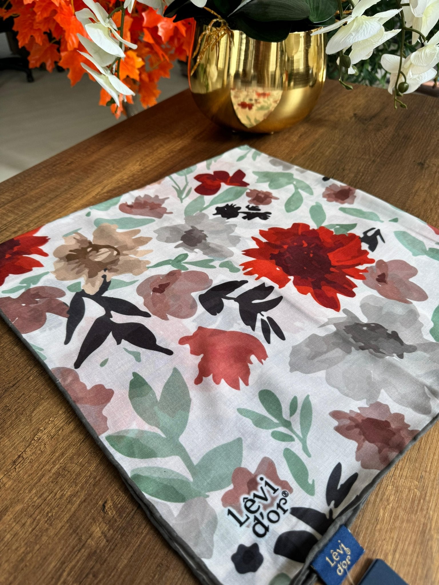 LEVİDOR Cotton Eşarp 16386 - Bordo - Organic ScarfsOrganic Scarfs