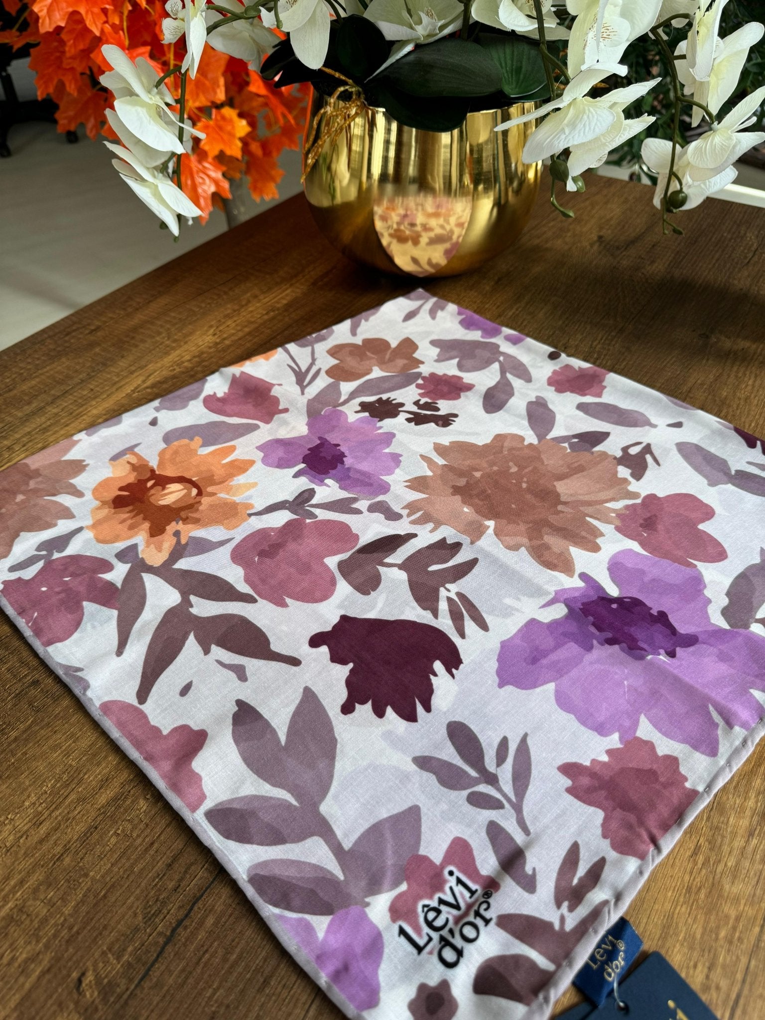 LEVİDOR Cotton Eşarp 16386 - Mürdüm - Organic ScarfsOrganic Scarfs
