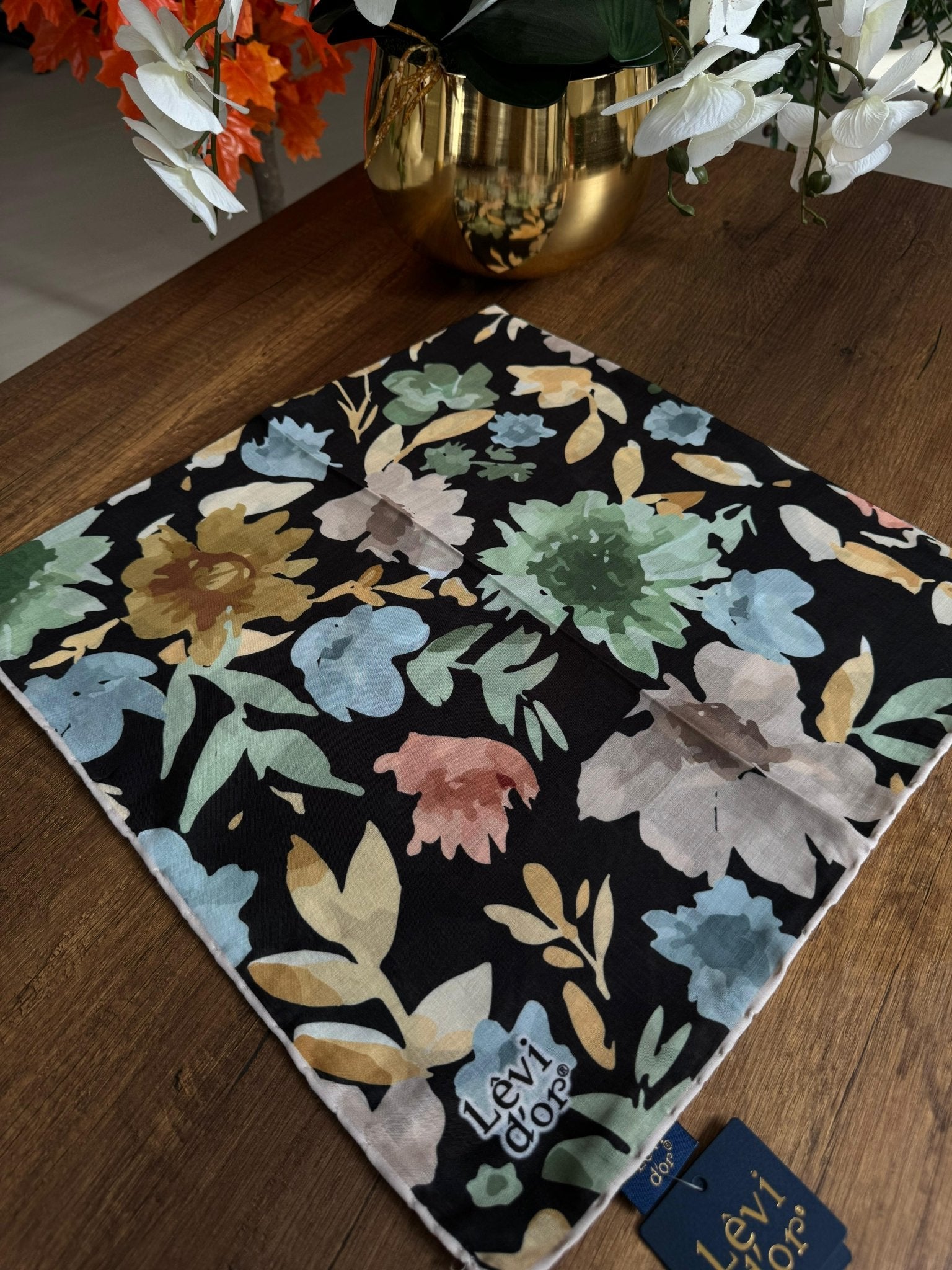 LEVİDOR Cotton Eşarp 16386 - Siyah - Organic ScarfsOrganic Scarfs