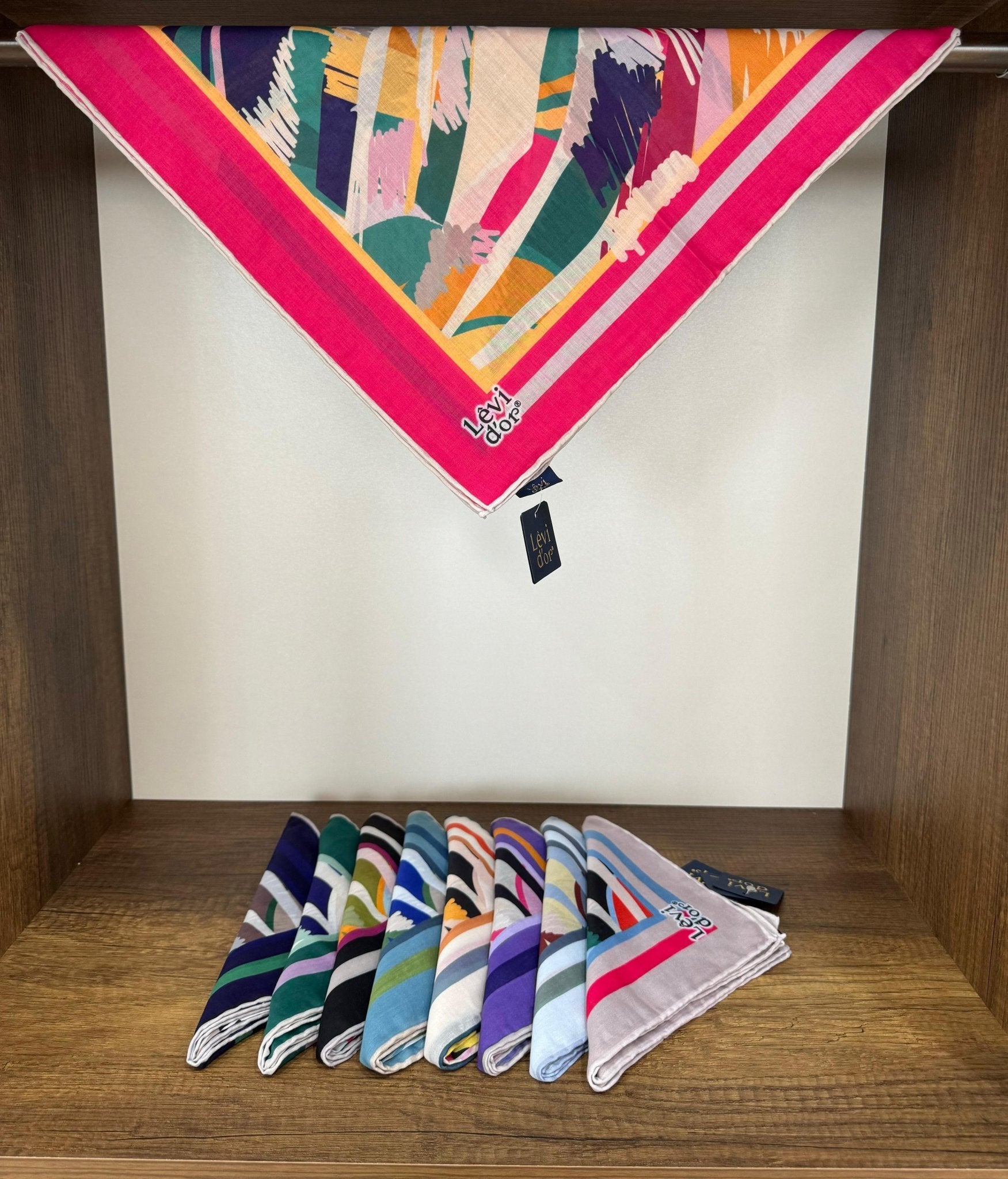 LEVİDOR Cotton Eşarp 16390 - Fuşya - Organic ScarfsOrganic Scarfs