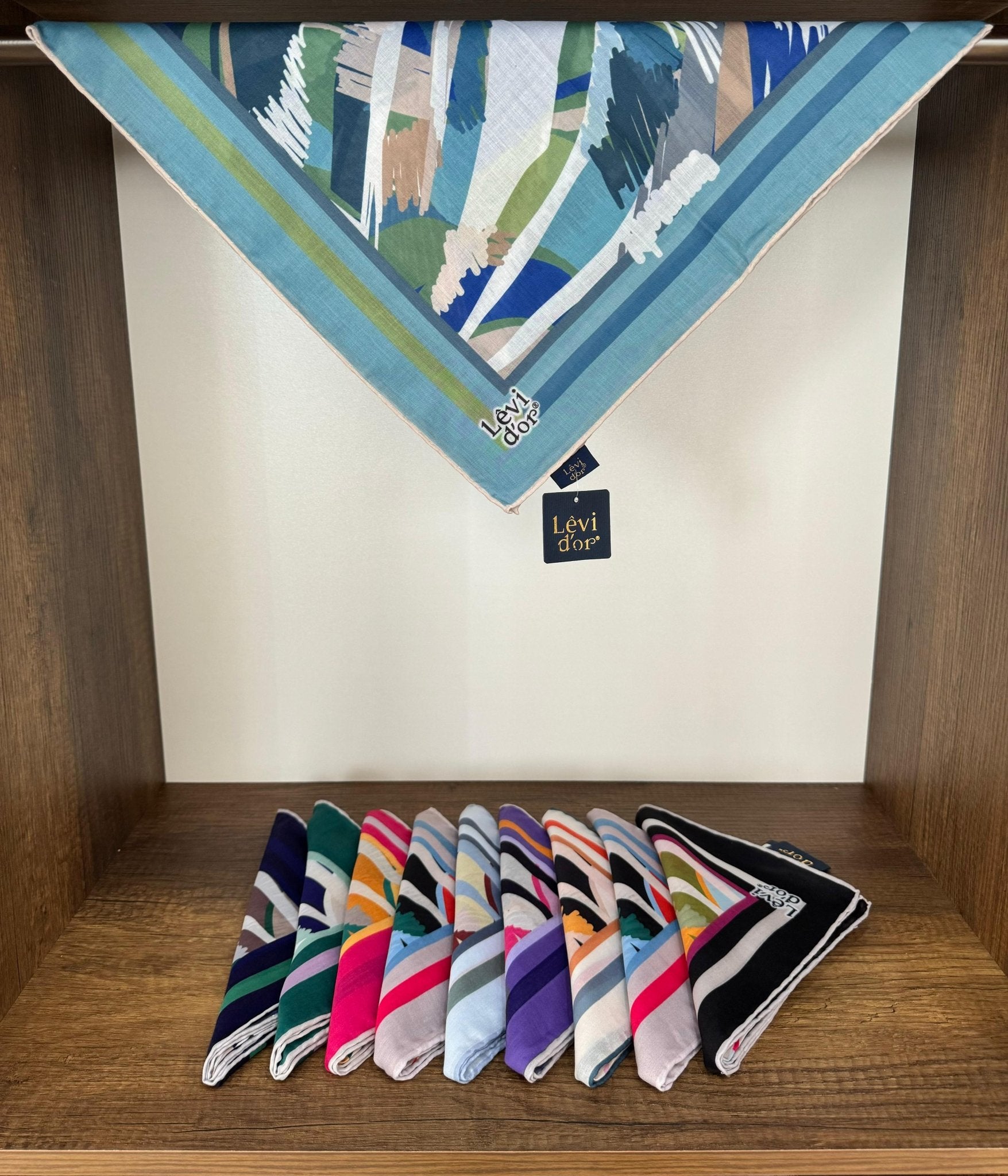 LEVİDOR Cotton Eşarp 16390 - Mint - Organic ScarfsOrganic Scarfs
