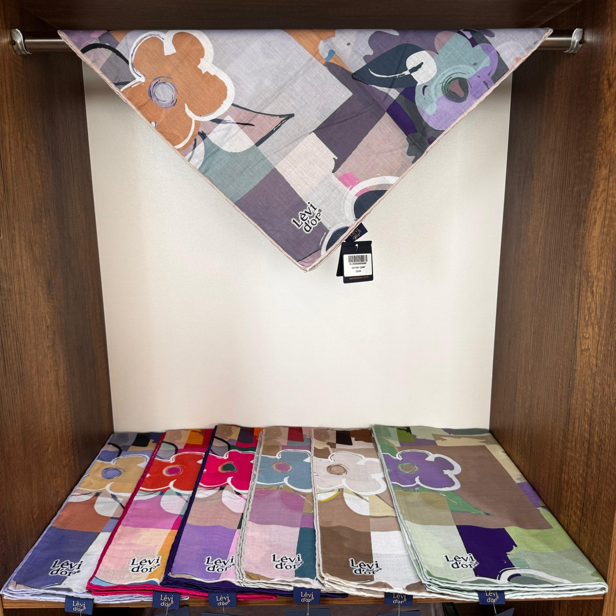 LEVİDOR Cotton Eşarp 16394 - Gri - Organic ScarfsOrganic Scarfs