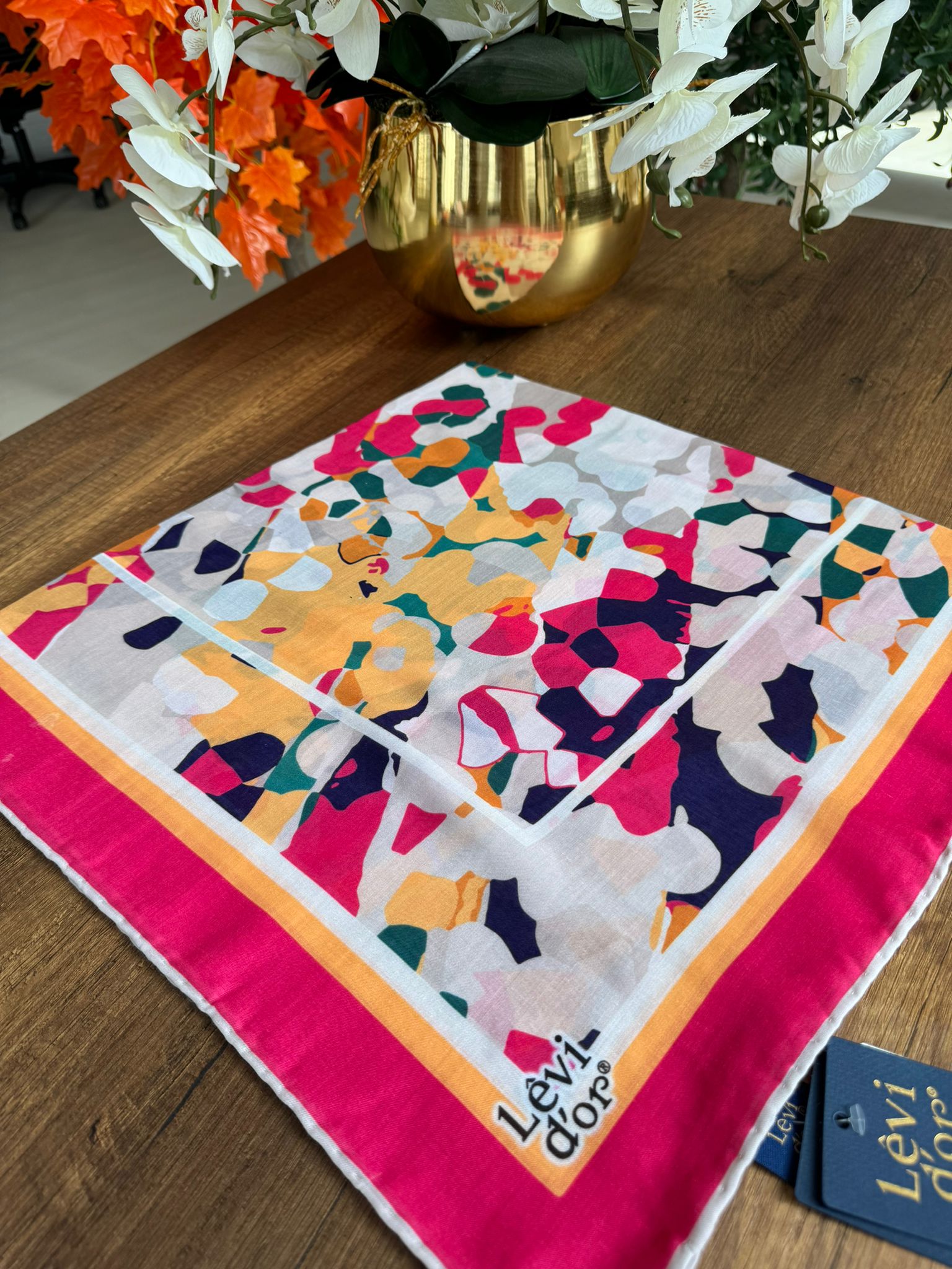 LEVİDOR Cotton Eşarp 16395 - Fuşya - Organic ScarfsOrganic Scarfs