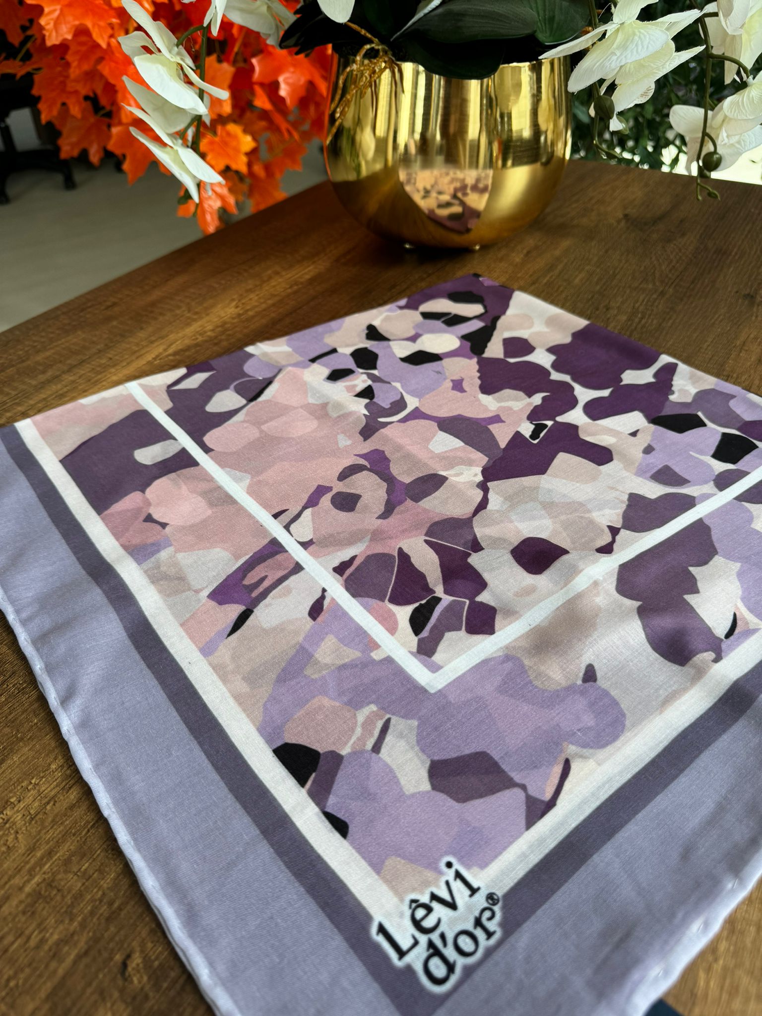 LEVİDOR Cotton Eşarp 16395 - Lavanta - Organic ScarfsOrganic Scarfs