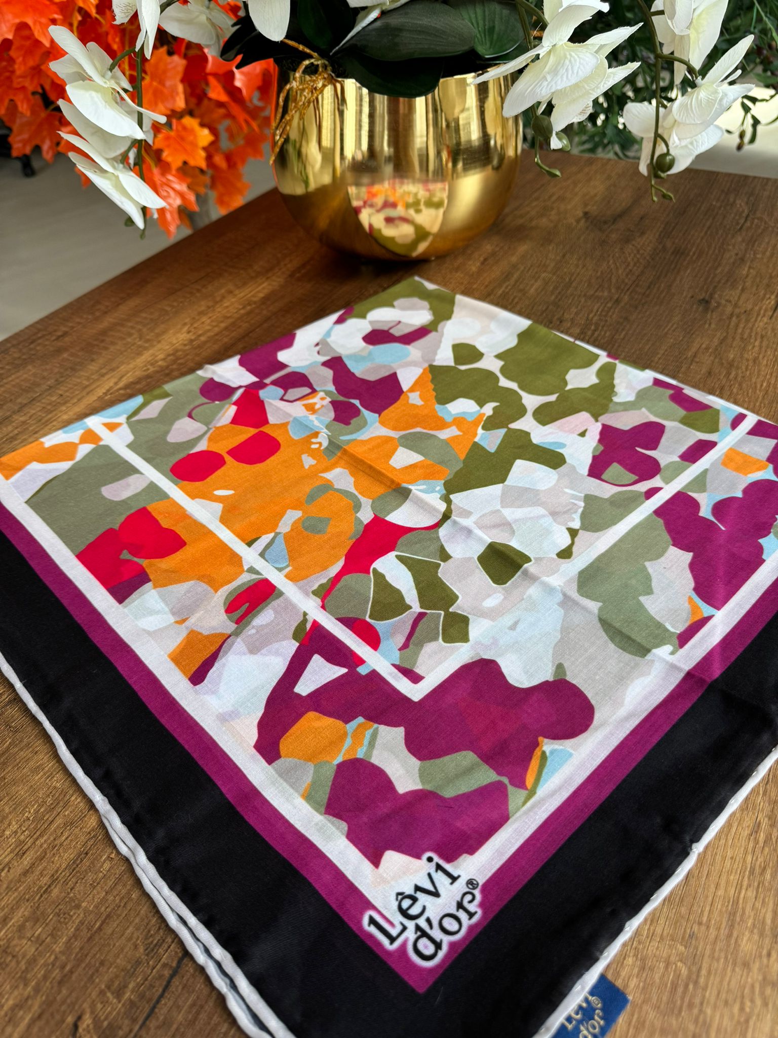 LEVİDOR Cotton Eşarp 16395 - Magenta - Organic ScarfsOrganic Scarfs