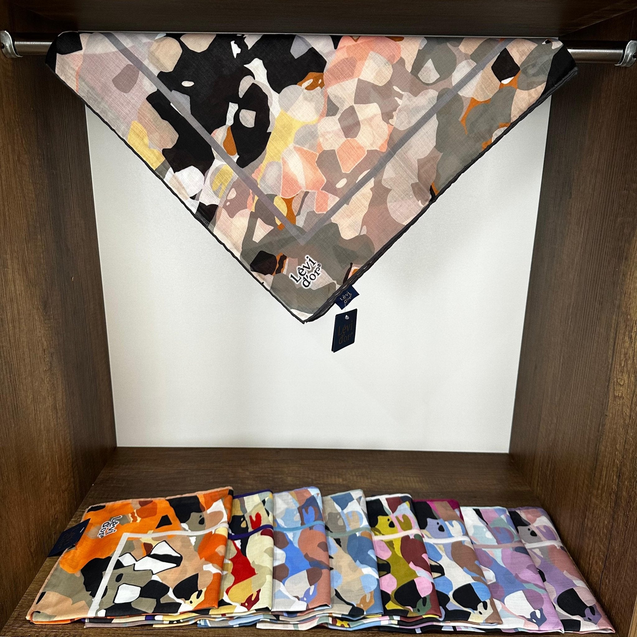 LEVİDOR Cotton Eşarp 16397 - Gri - Organic ScarfsOrganic Scarfs