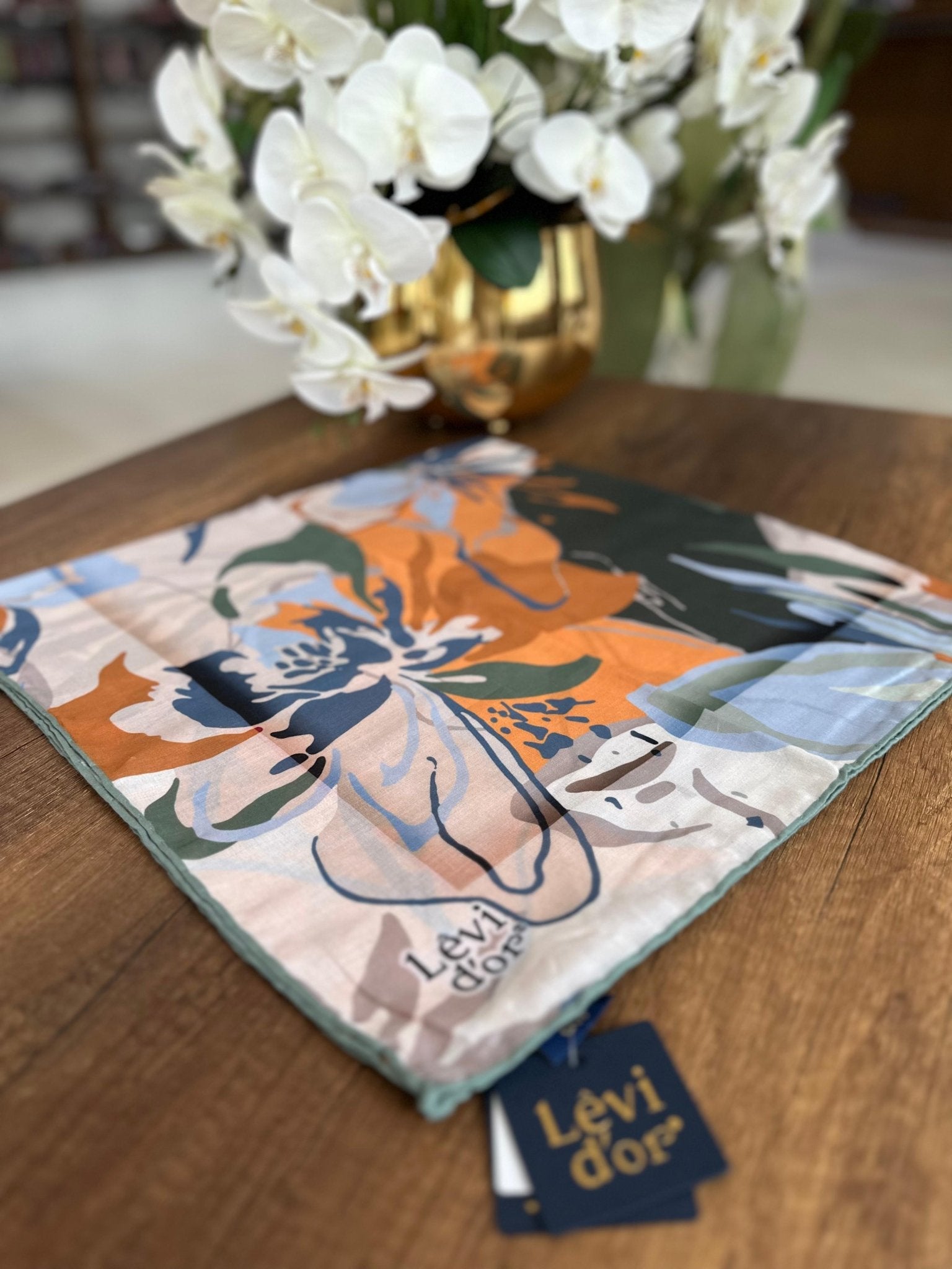 LEVİDOR Cotton Eşarp 16398 - Vizon / Adaçayı - Organic ScarfsOrganic Scarfs